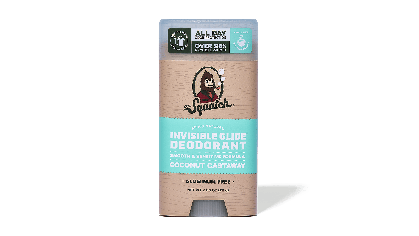 Coconut Castaway Invisible Glide Deodorant - Make Clean Feel Rugged
