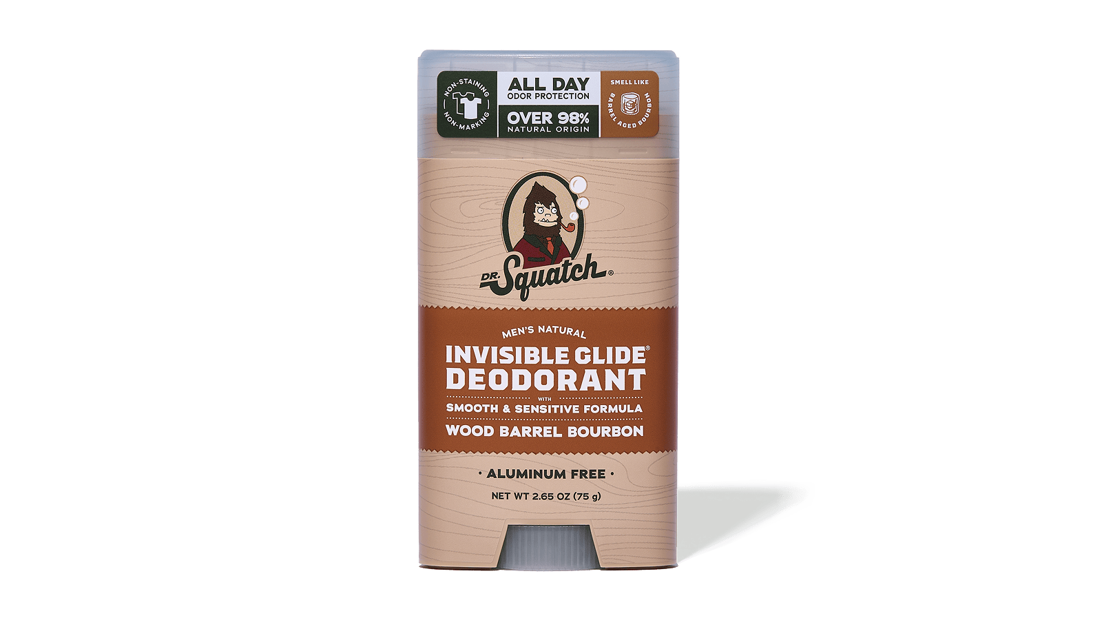 Wood Barrel Bourbon Invisible Glide Deodorant - Freshness Built for Men