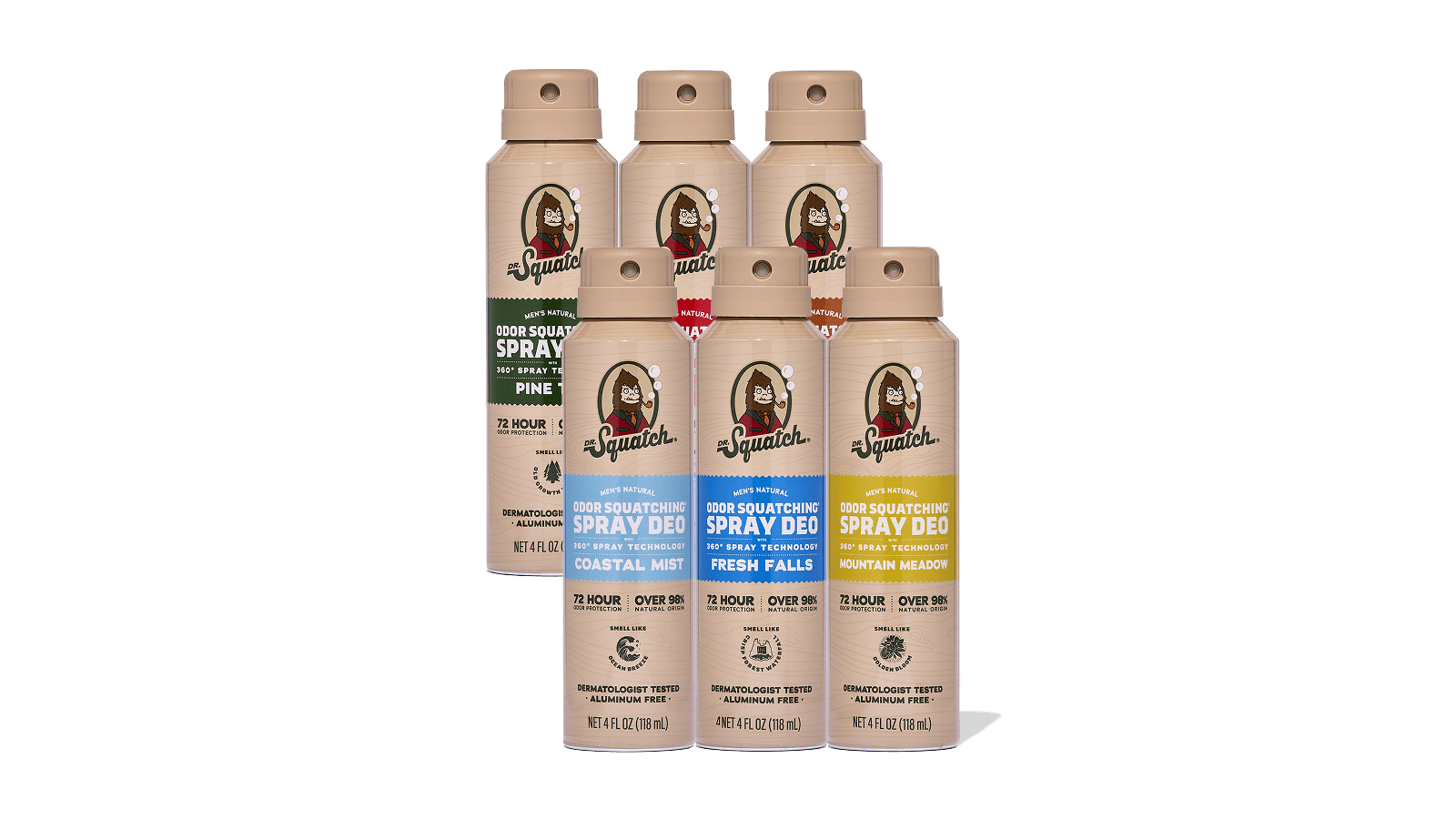 Spray Deodorant 6-Pack - Make Your Routine Work