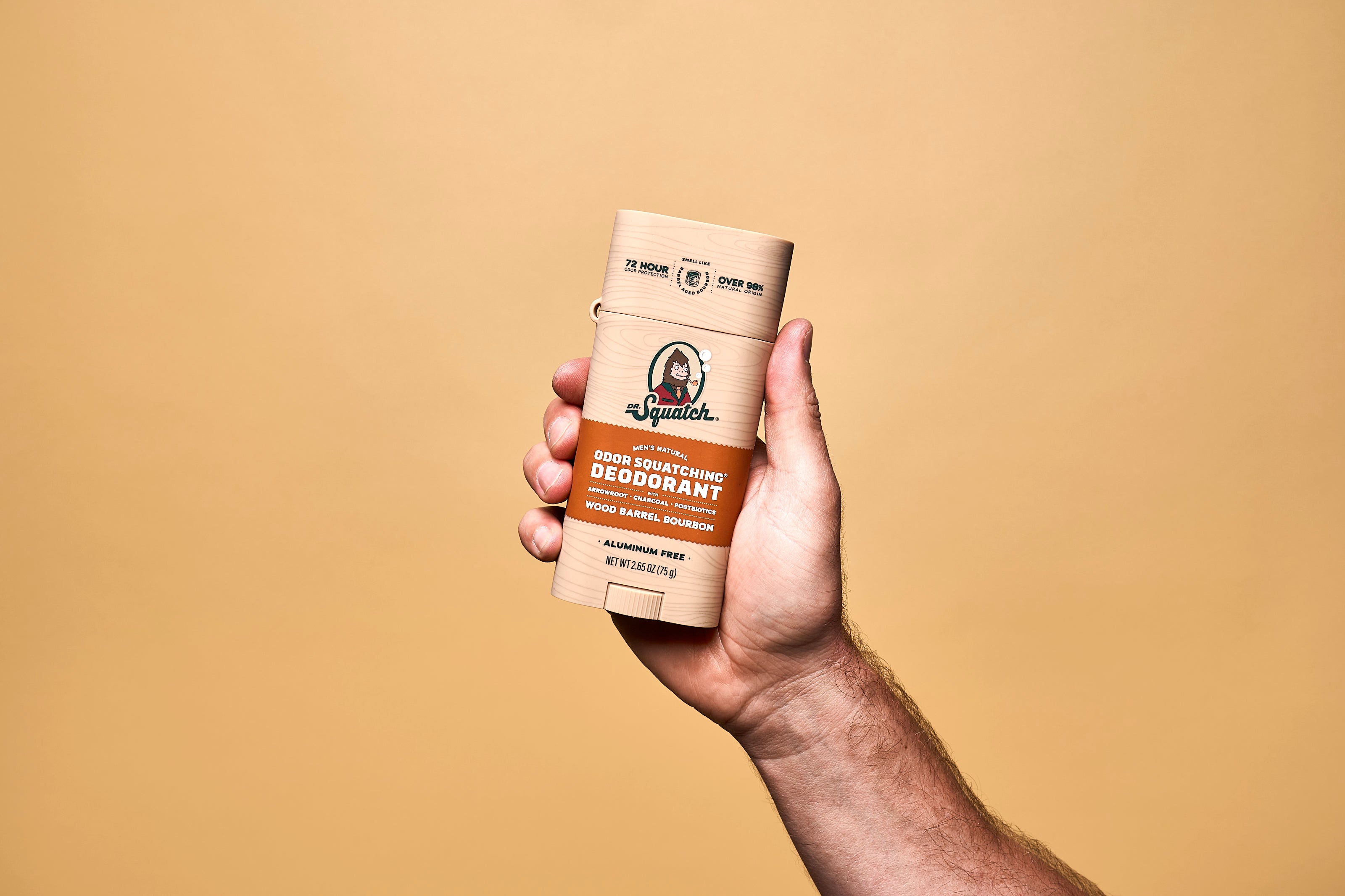 Wood Barrel Bourbon Deo Flask - Bold Scents for Clean Skin