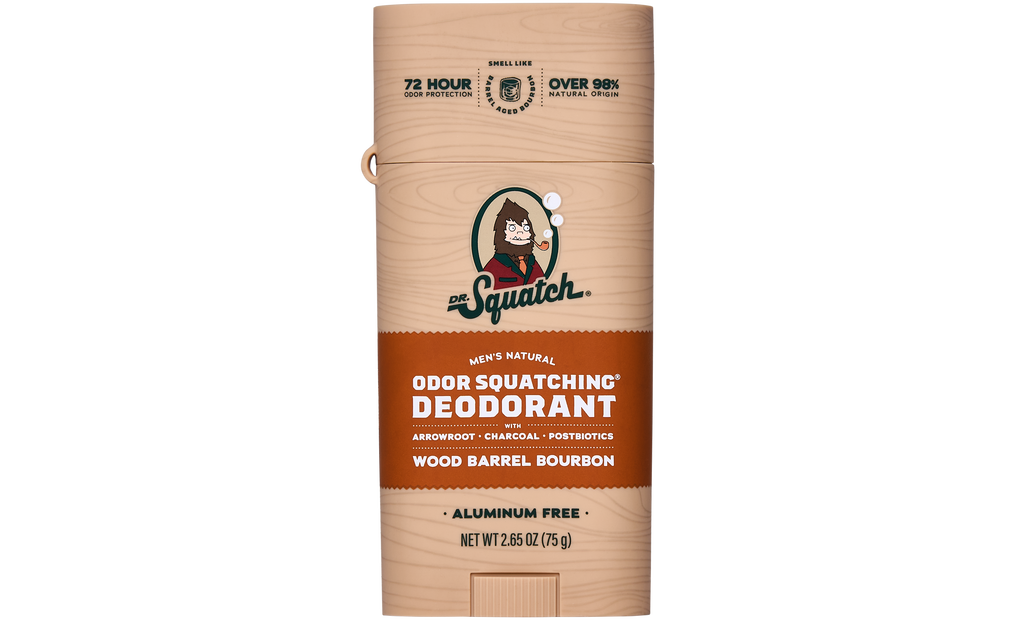 Wood Barrel Bourbon Deo Flask - Bold Scents for Clean Skin