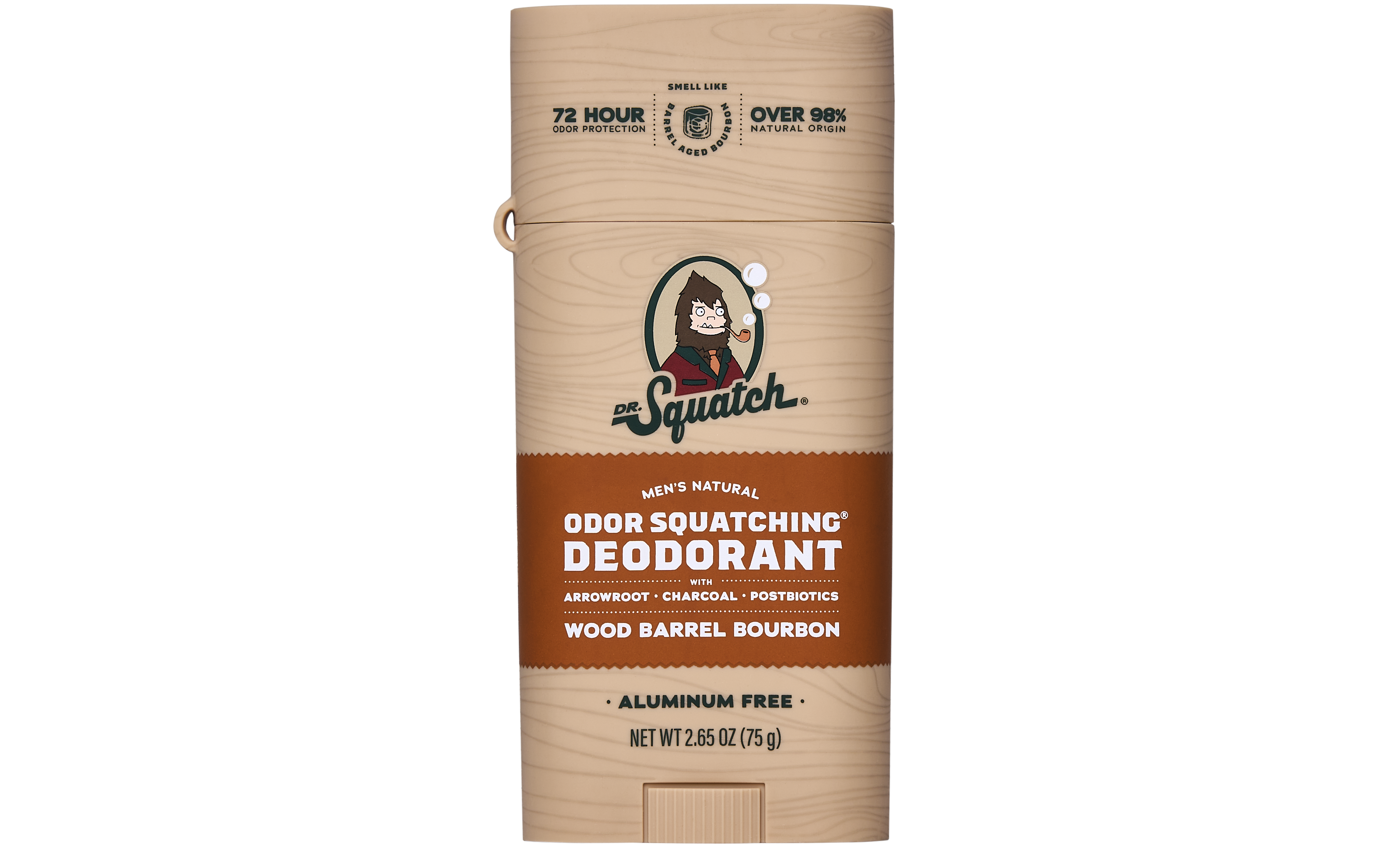 Wood Barrel Bourbon Deo Flask - Bold Scents for Clean Skin