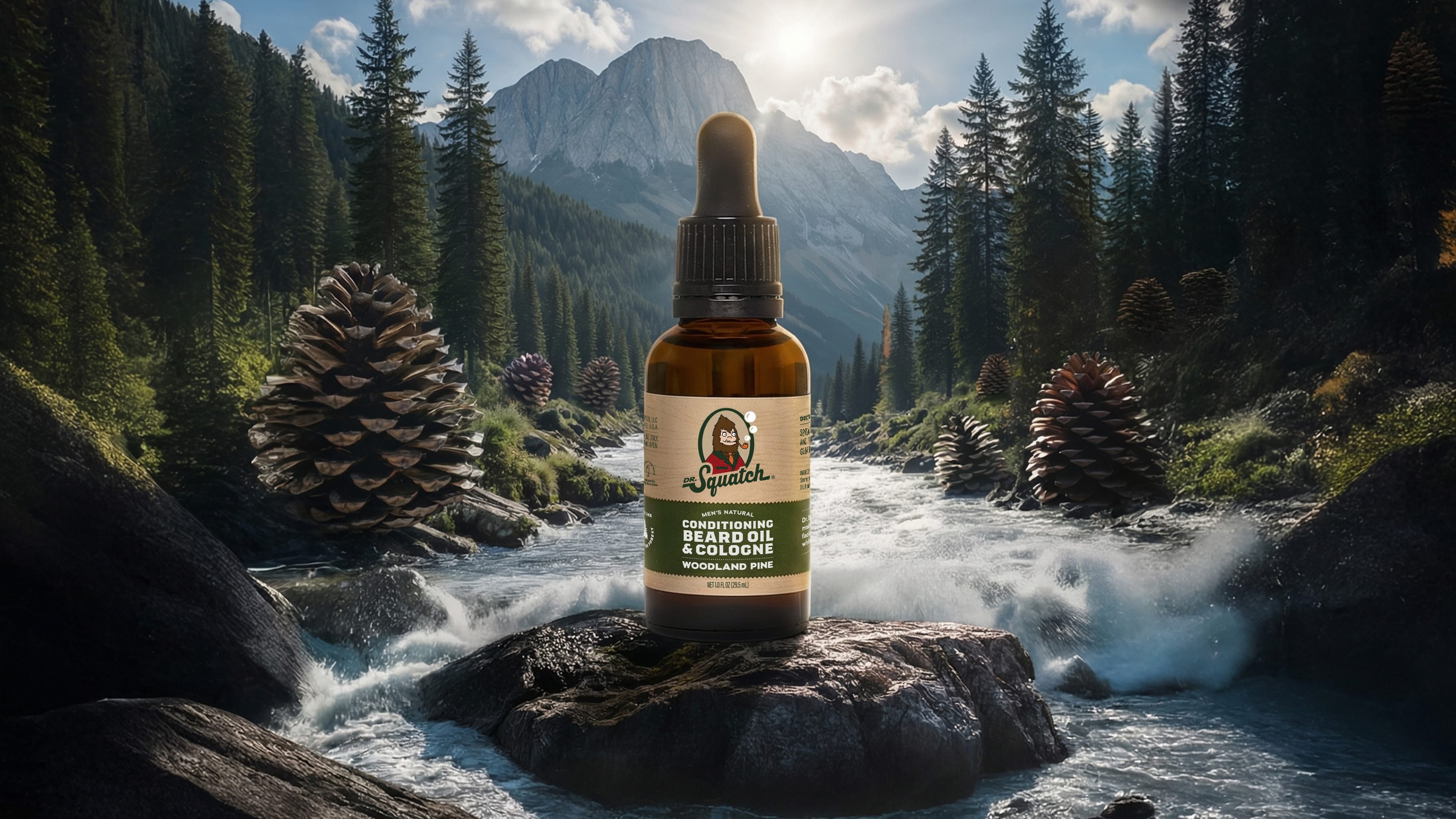Conditioning Beard Oil & Cologne Woodland Pine - Fresh Enough for Anything