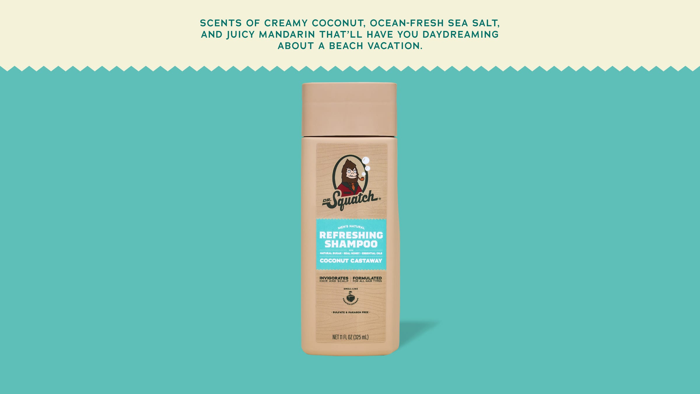 Coconut Castaway Shampoo - Clean Scents for Men
