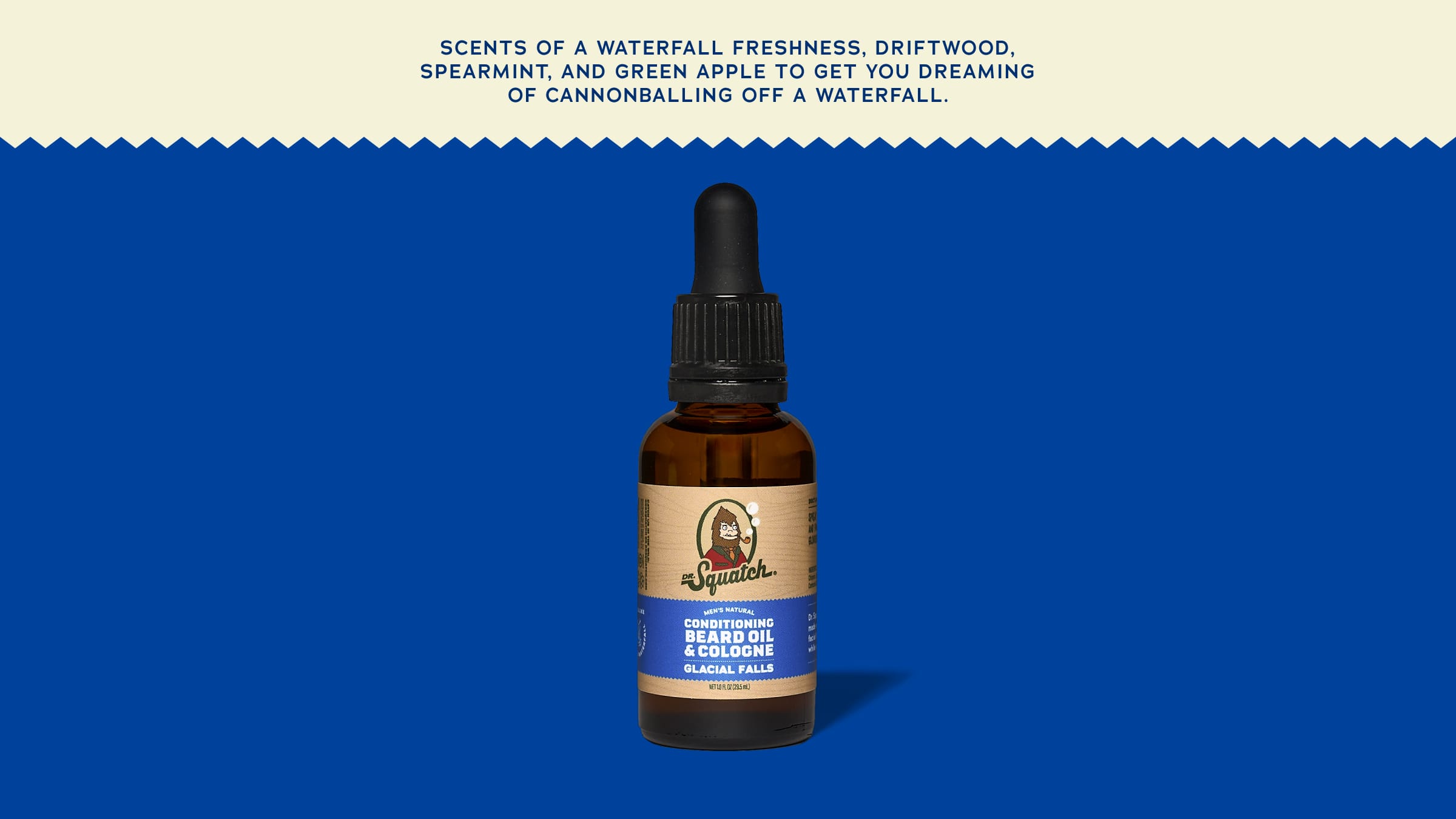 Conditioning Beard Oil & Cologne Glacial Falls - Start Fresh With a Bold Bar