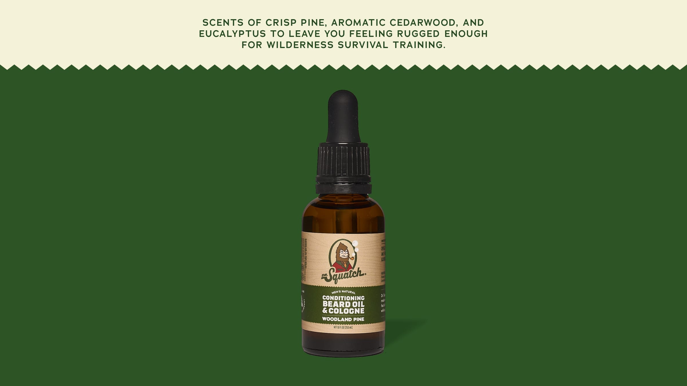 Conditioning Beard Oil & Cologne Woodland Pine - Fresh Enough for Anything