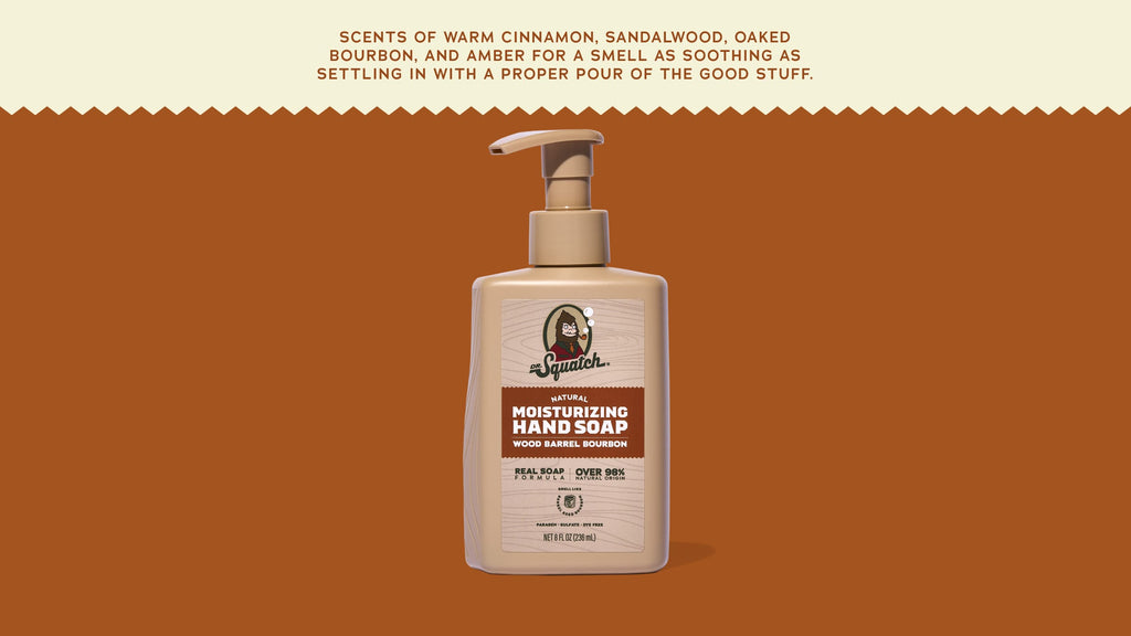 Wood Barrel Bourbon Hand Soap - Stop Using Boring Soap