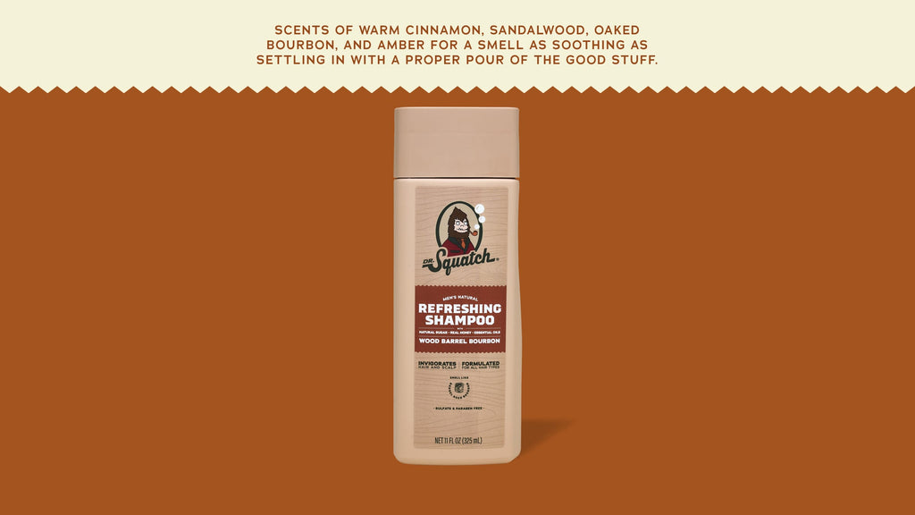 Wood Barrel Bourbon Shampoo - Wake Up and Wash Better