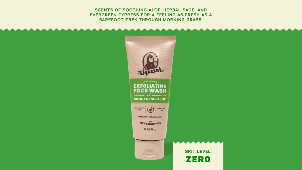 Cool Fresh Aloe Exfoliating Face Wash - Soap That Feels Like Gear