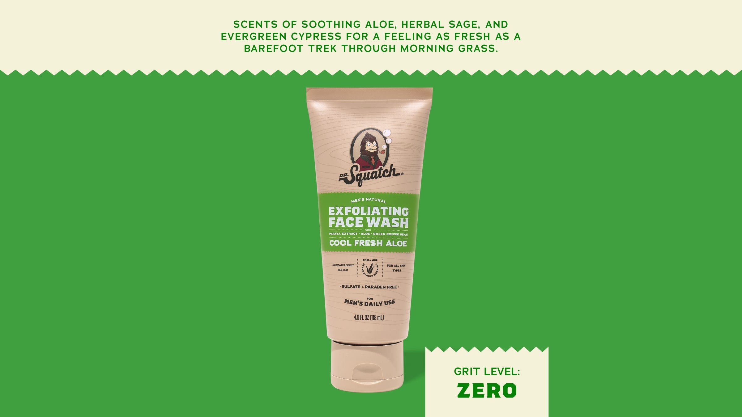 Cool Fresh Aloe Exfoliating Face Wash - Soap That Feels Like Gear