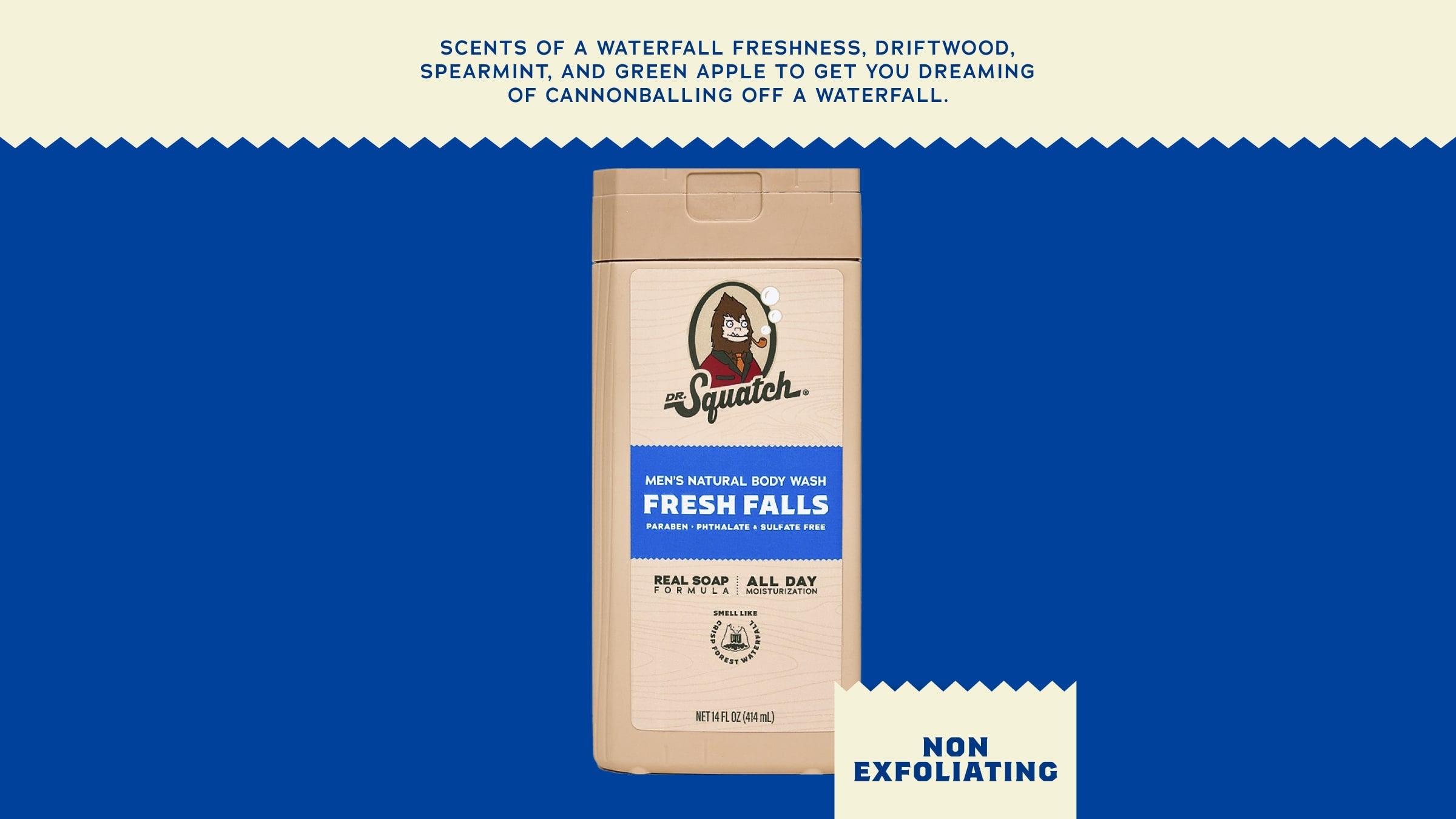 14 oz Fresh Falls Body Wash - Simple Soap Big Freshness