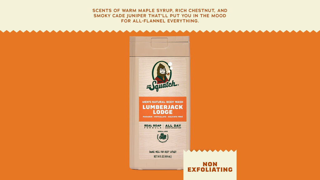 14 oz Lumberjack Lodge Body Wash - Feel Clean and Smell Clean