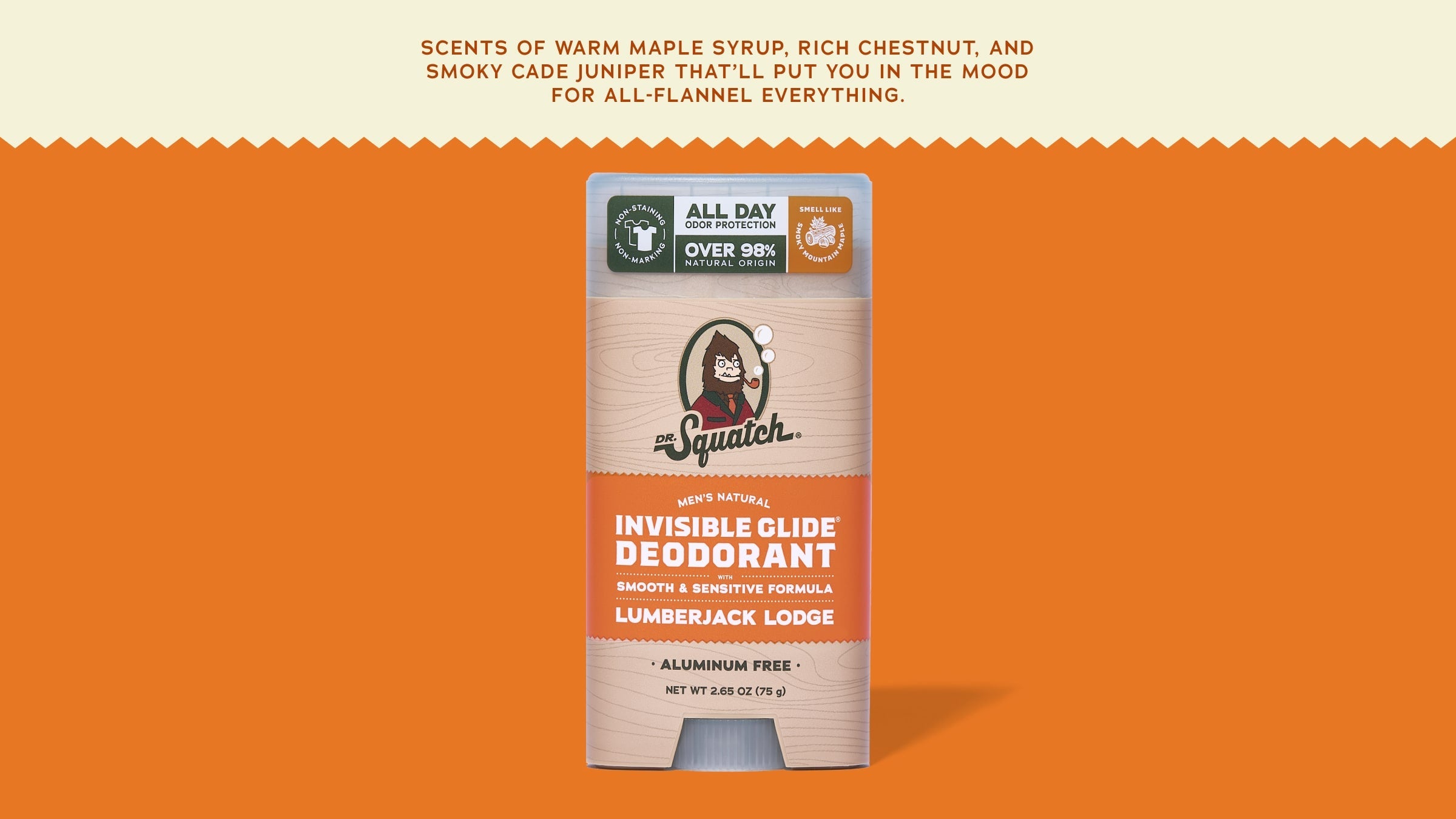 Lumberjack Lodge Invisible Glide Deodorant - Make Your Routine Fresher