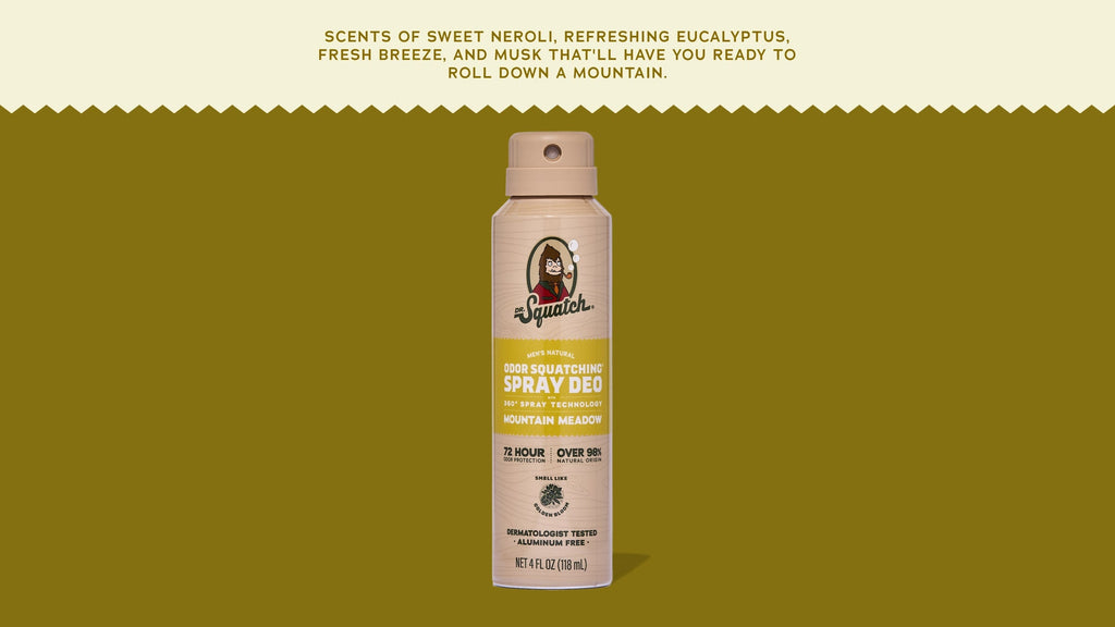 Mountain Meadow Spray Deodorant - Made for Daily Clean