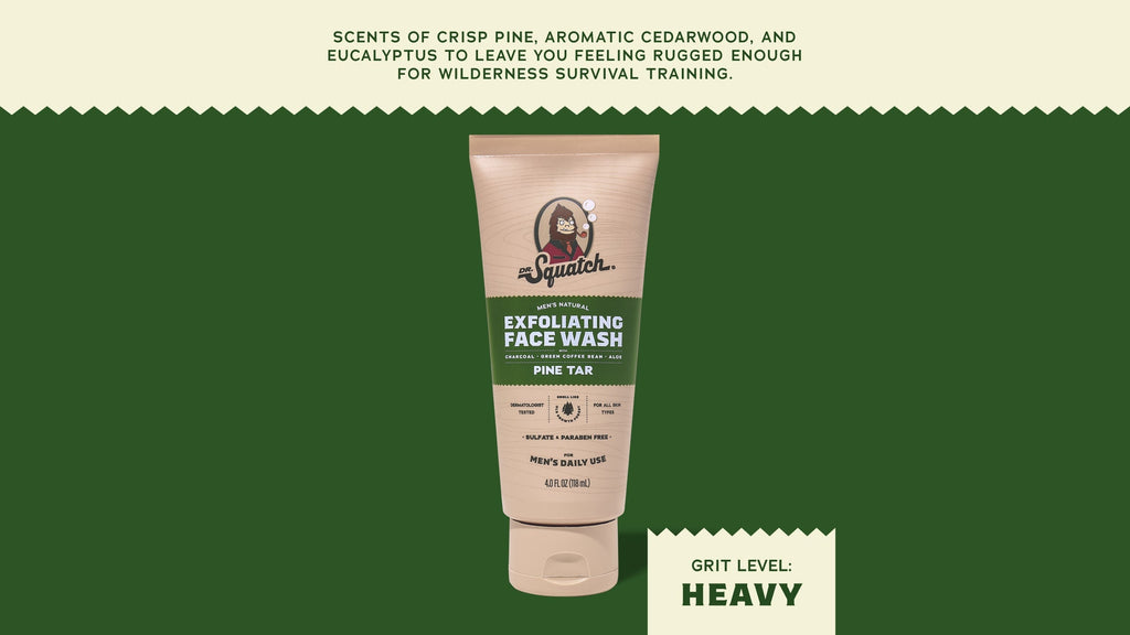 Pine Tar Exfoliating Face Wash - Freshen Up Your Day