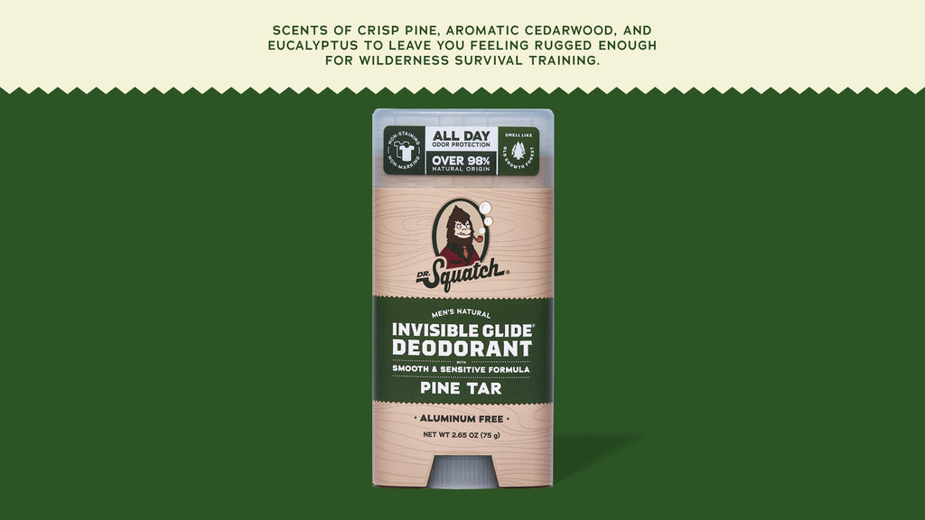 Pine Tar Invisible Glide Deodorant - Freshen Your Daily Routine