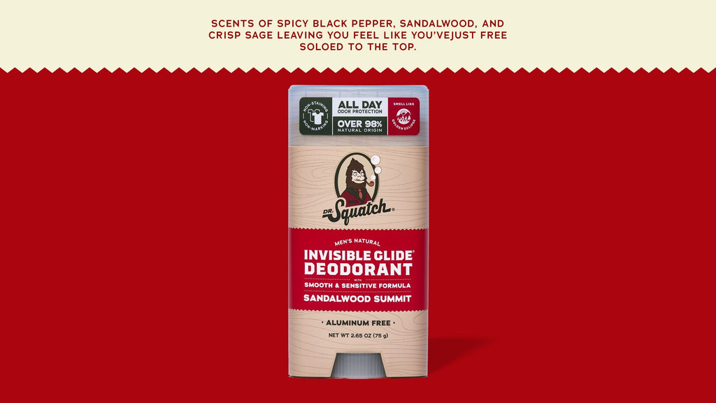 Sandalwood Summit Invisible Glide Deodorant - Fresh Vibes Start Here