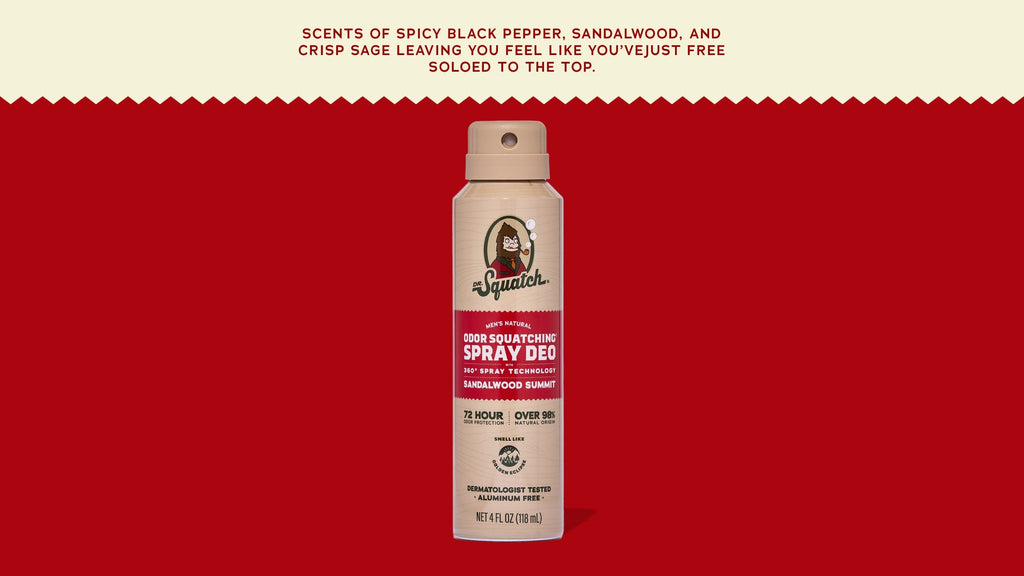 Sandalwood Summit Spray Deodorant - Start Clean Stay Confident