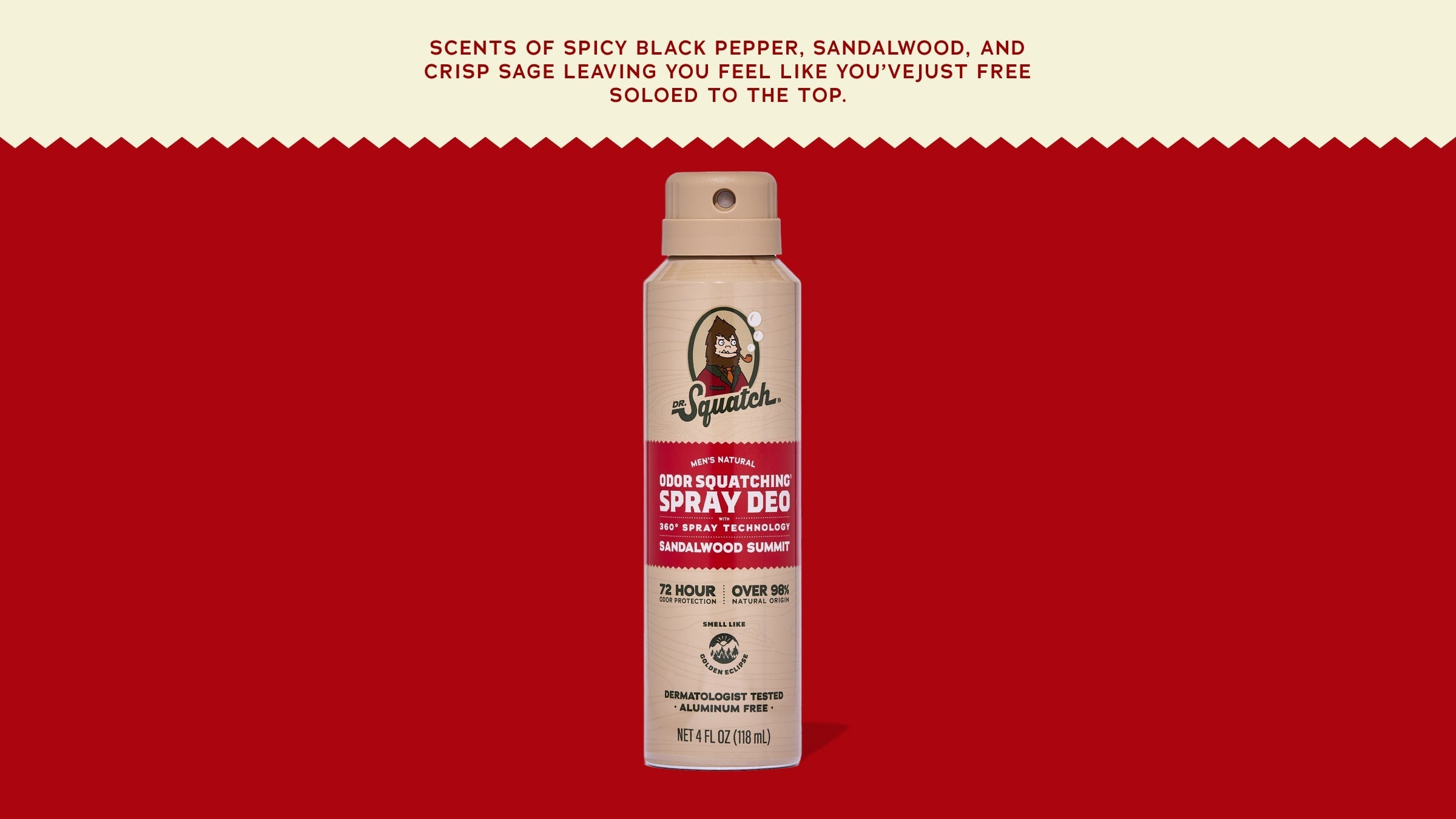 Sandalwood Summit Spray Deodorant - Start Clean Stay Confident