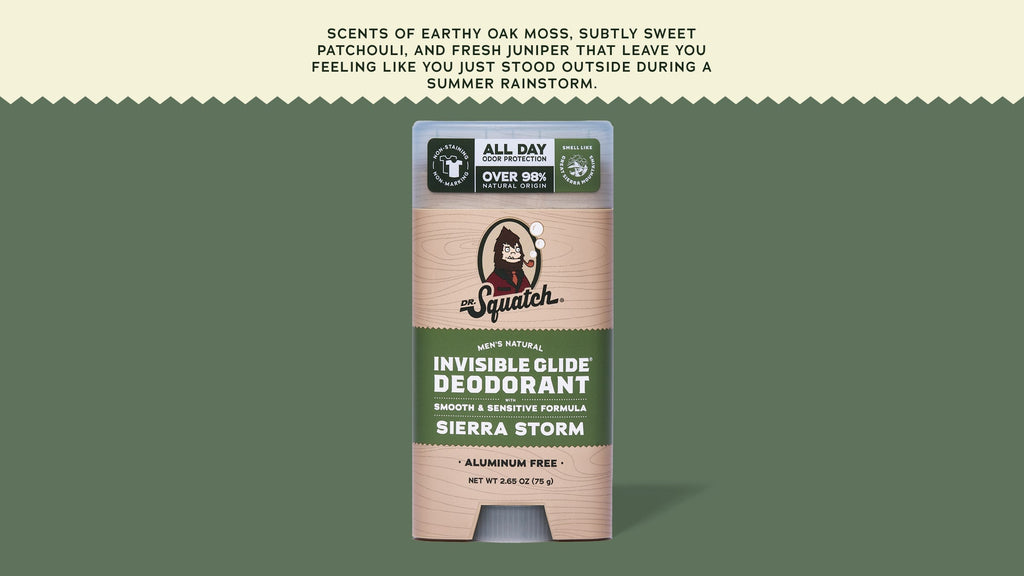 Sierra Storm Invisible Glide Deodorant - Make Your Shower Count