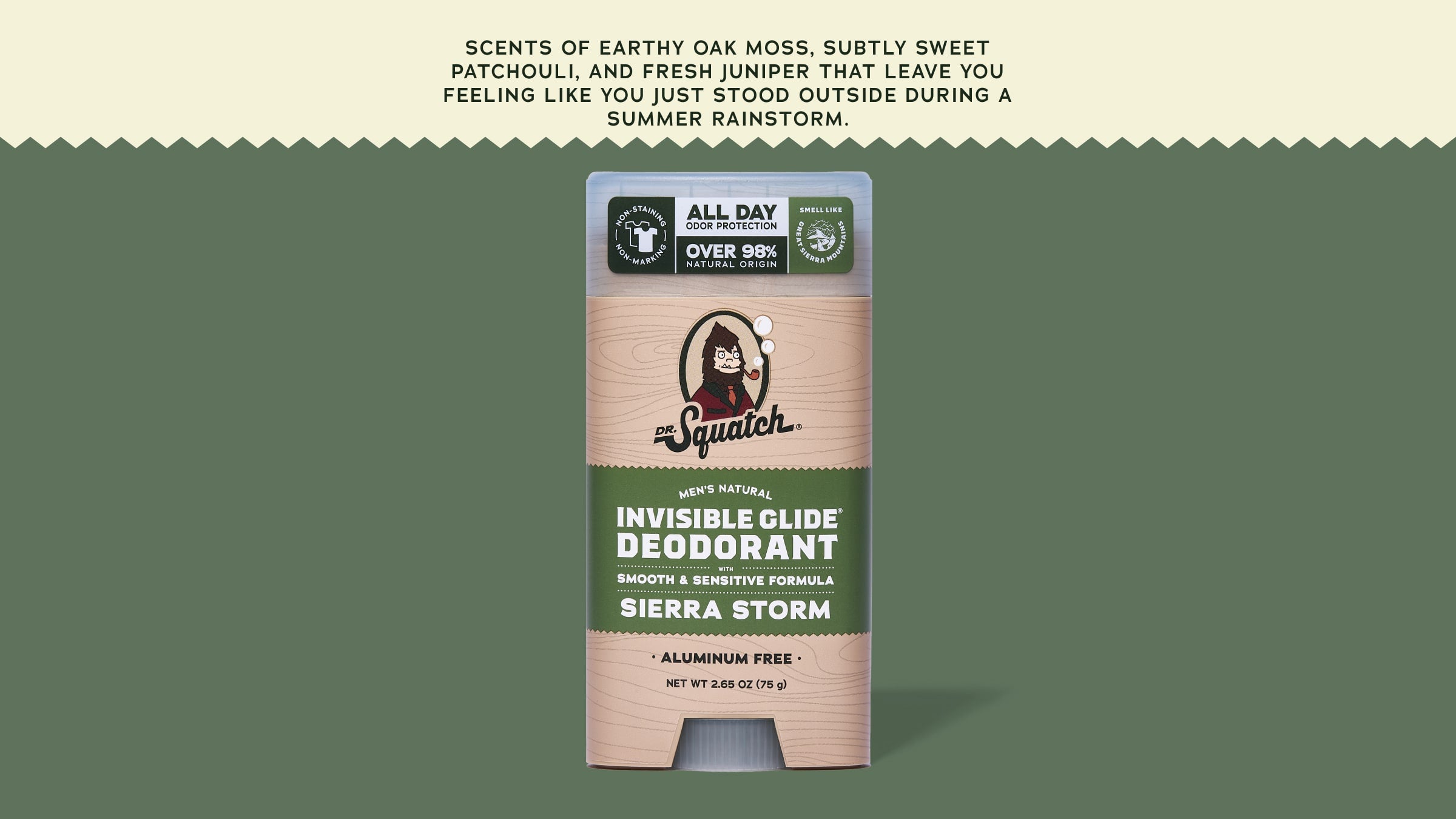 Sierra Storm Invisible Glide Deodorant - Make Your Shower Count