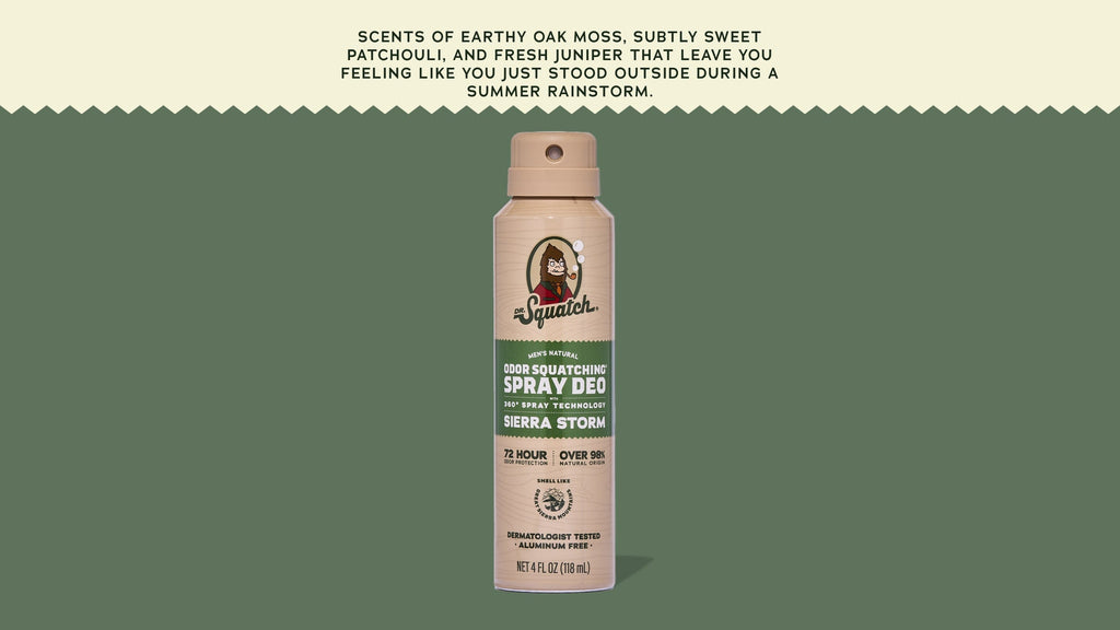 Sierra Storm Spray Deodorant - Bring Better to Your Shower