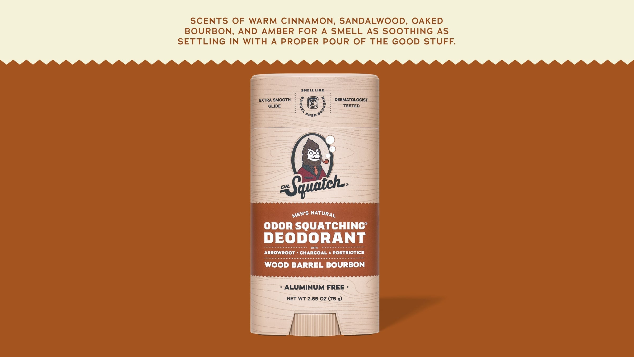 Wood Barrel Bourbon Deodorant - Shower Fresh and Guy Approved