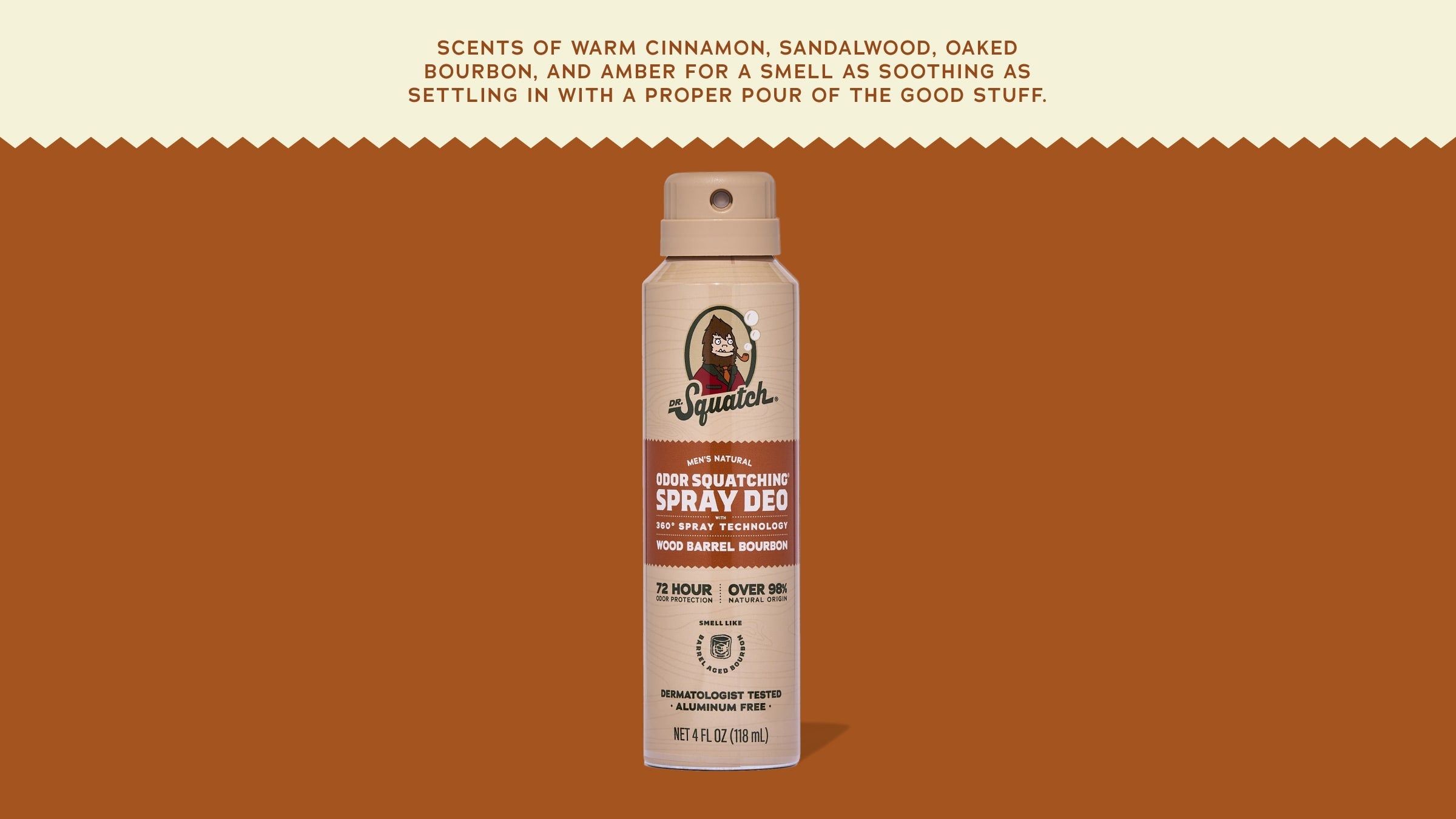 Wood Barrel Bourbon Spray Deodorant - Better Scents Better Showers
