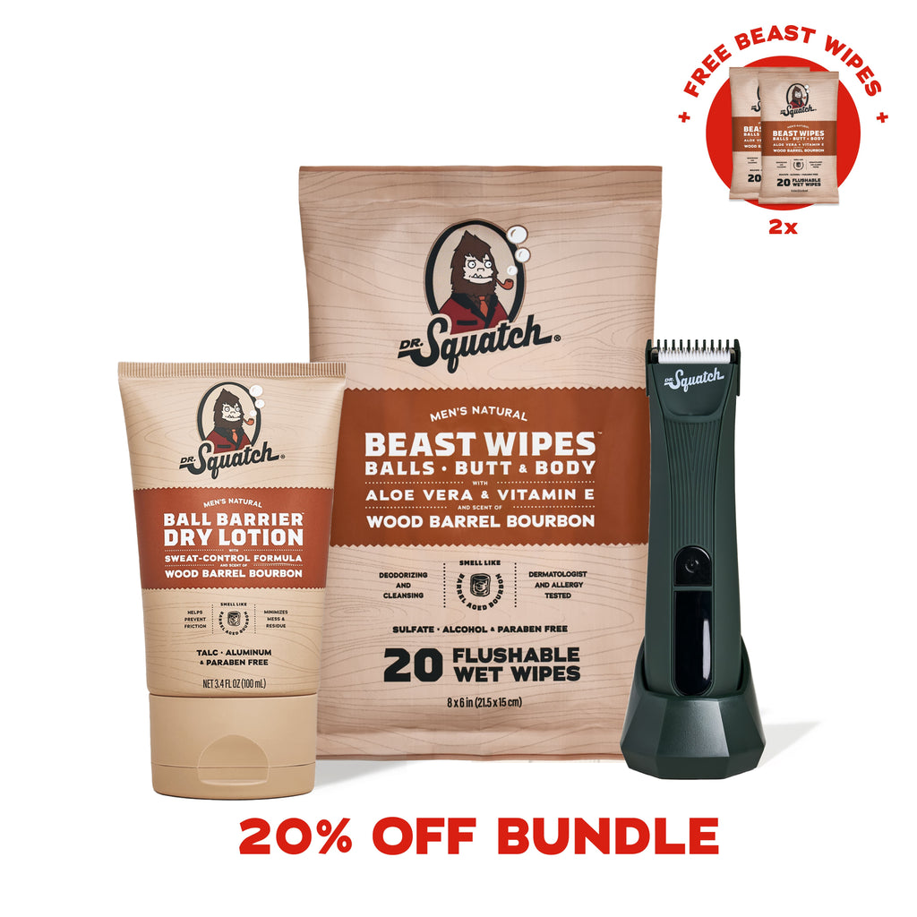 Ultimate Ball Care Bundle & Free Beast Wipes - Shower Gear That Delivers