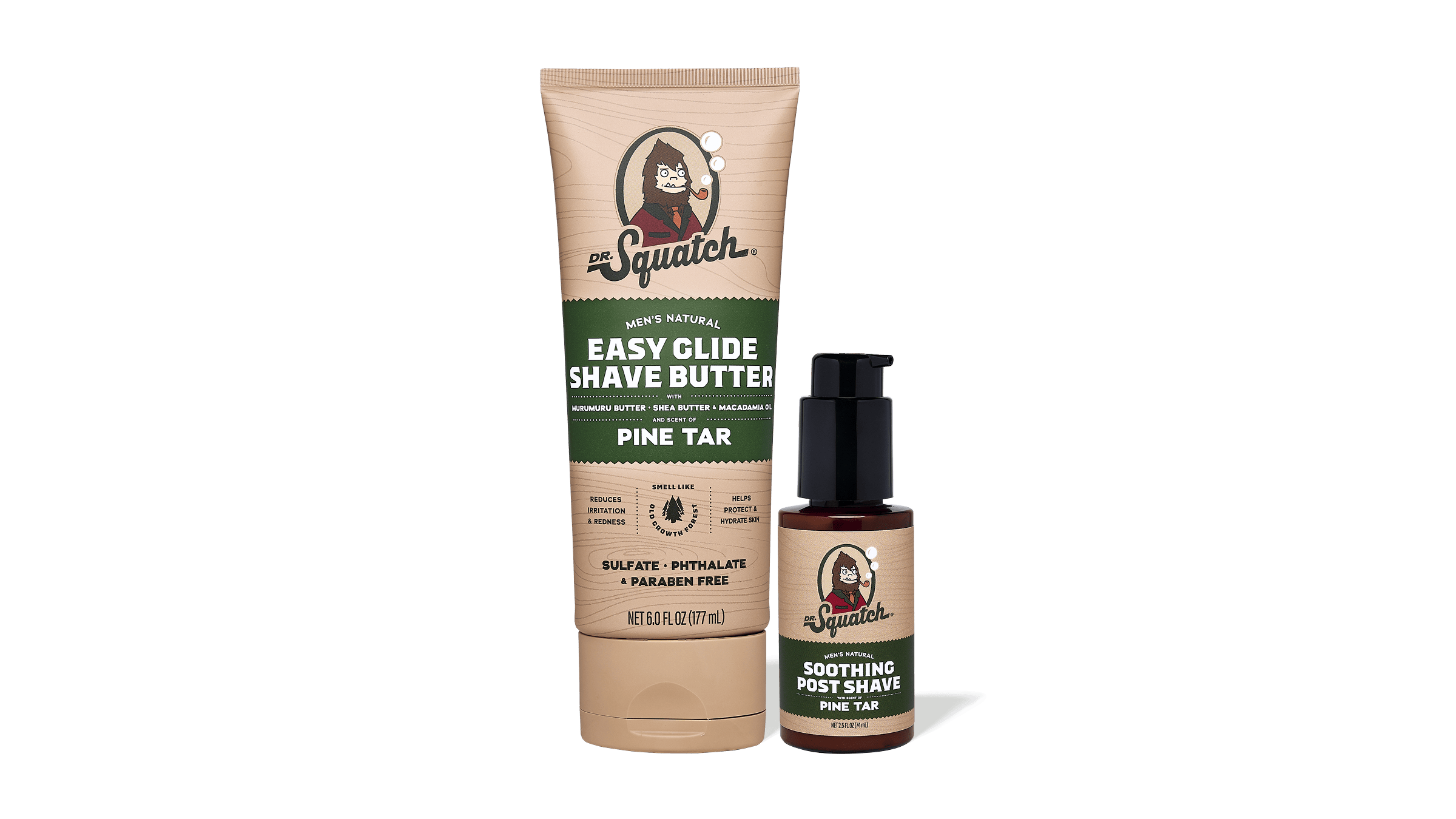 Pine Tar Smooth Shave Bundle - Smell Better Every Day