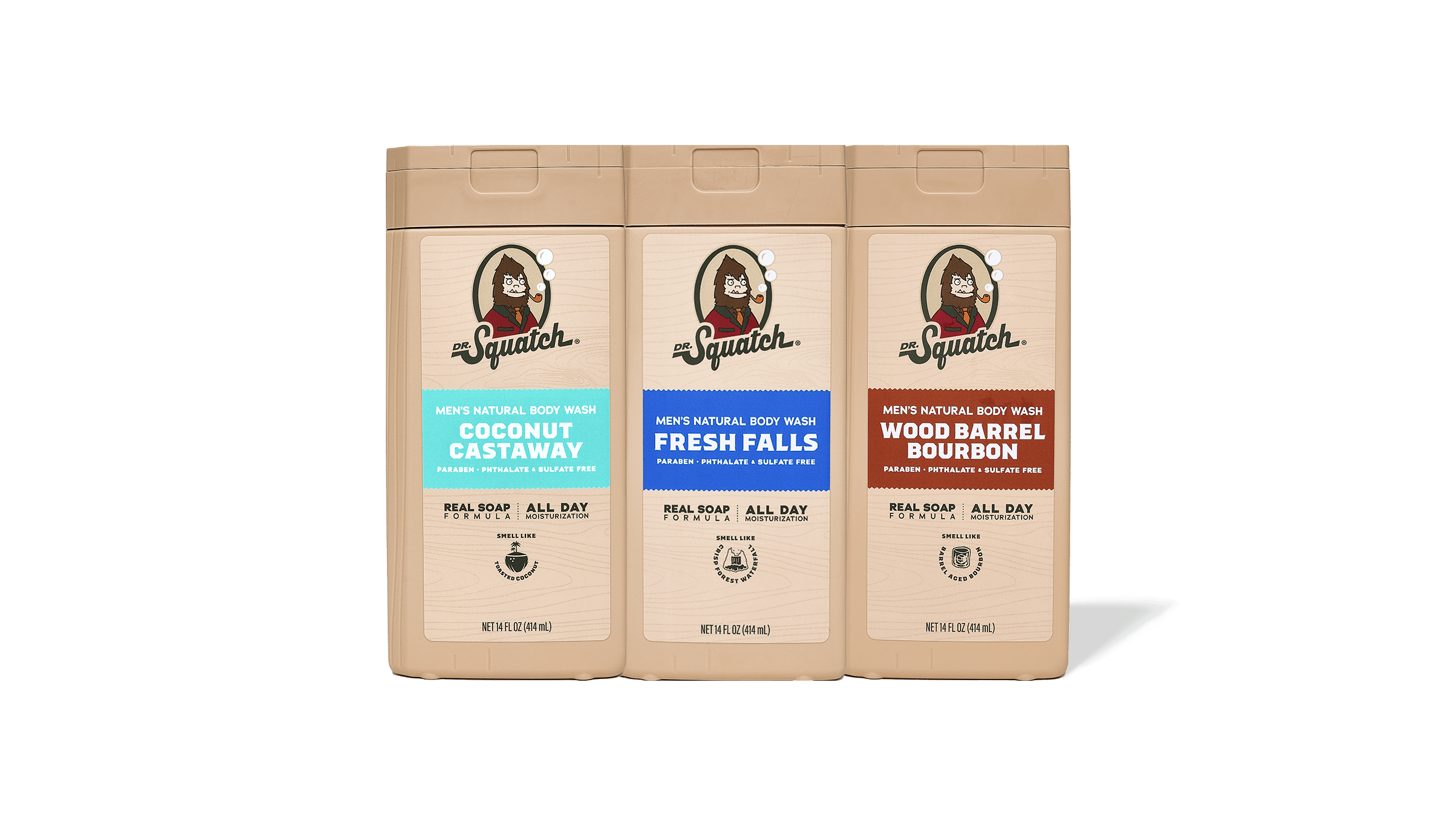 Body Wash 3-Pack - Wash Hard and Rinse Clean