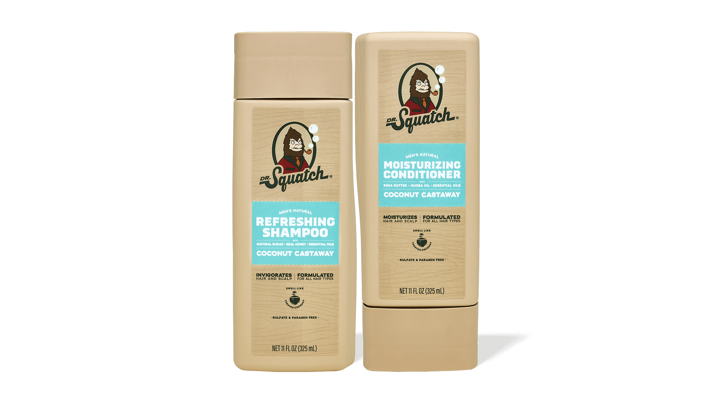 Coconut Castaway Hair Care Kit - Smell Clean and Stay Sharp