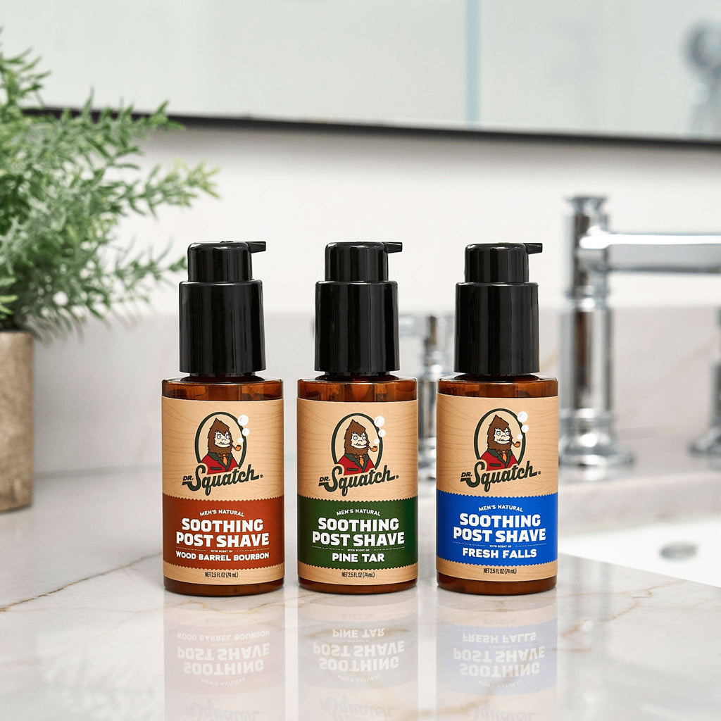 Soothing Post Shave Wood Barrel Bourbon - Grab a Bar Worth Using