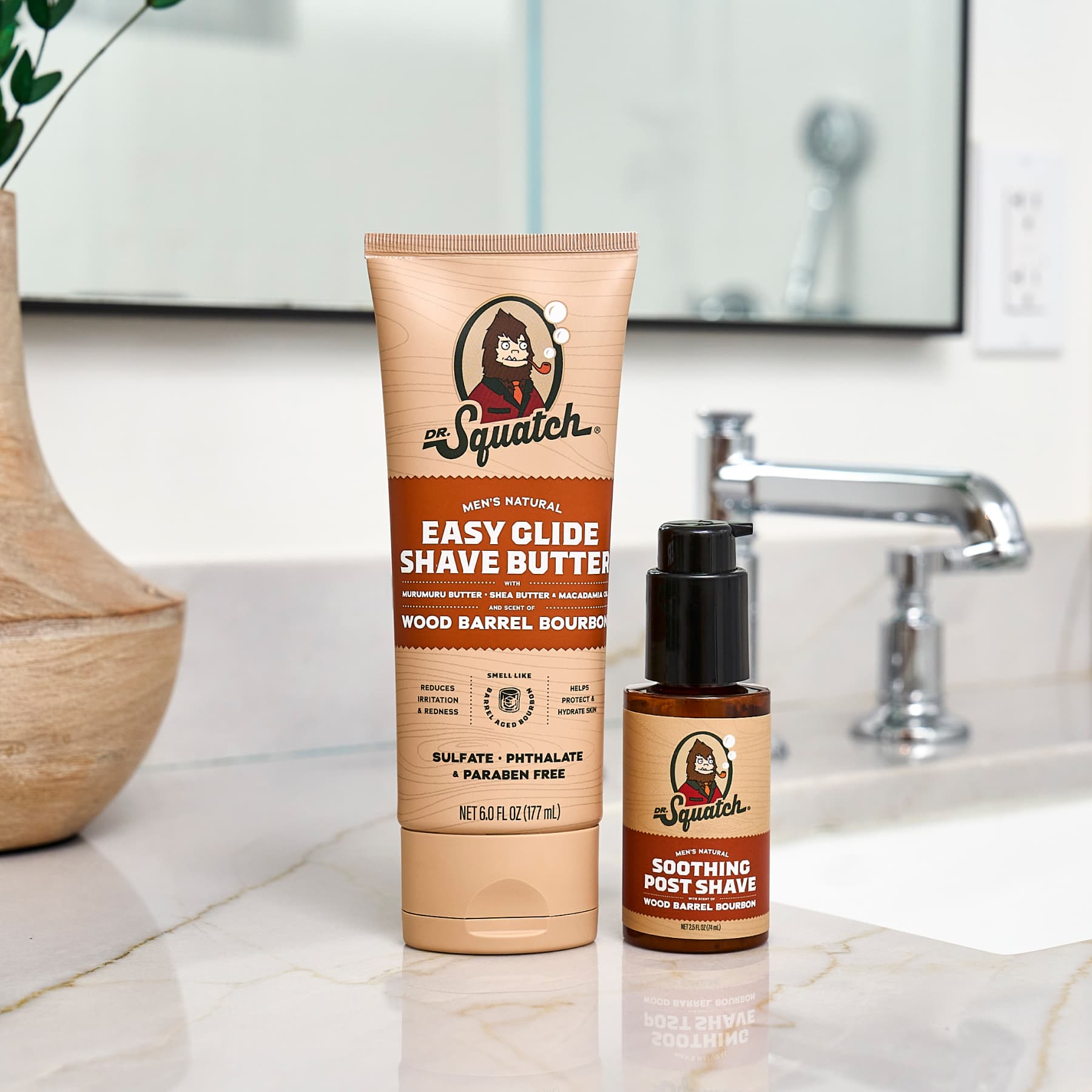 Wood Barrel Bourbon Smooth Shave Bundle - Make Every Shower Better
