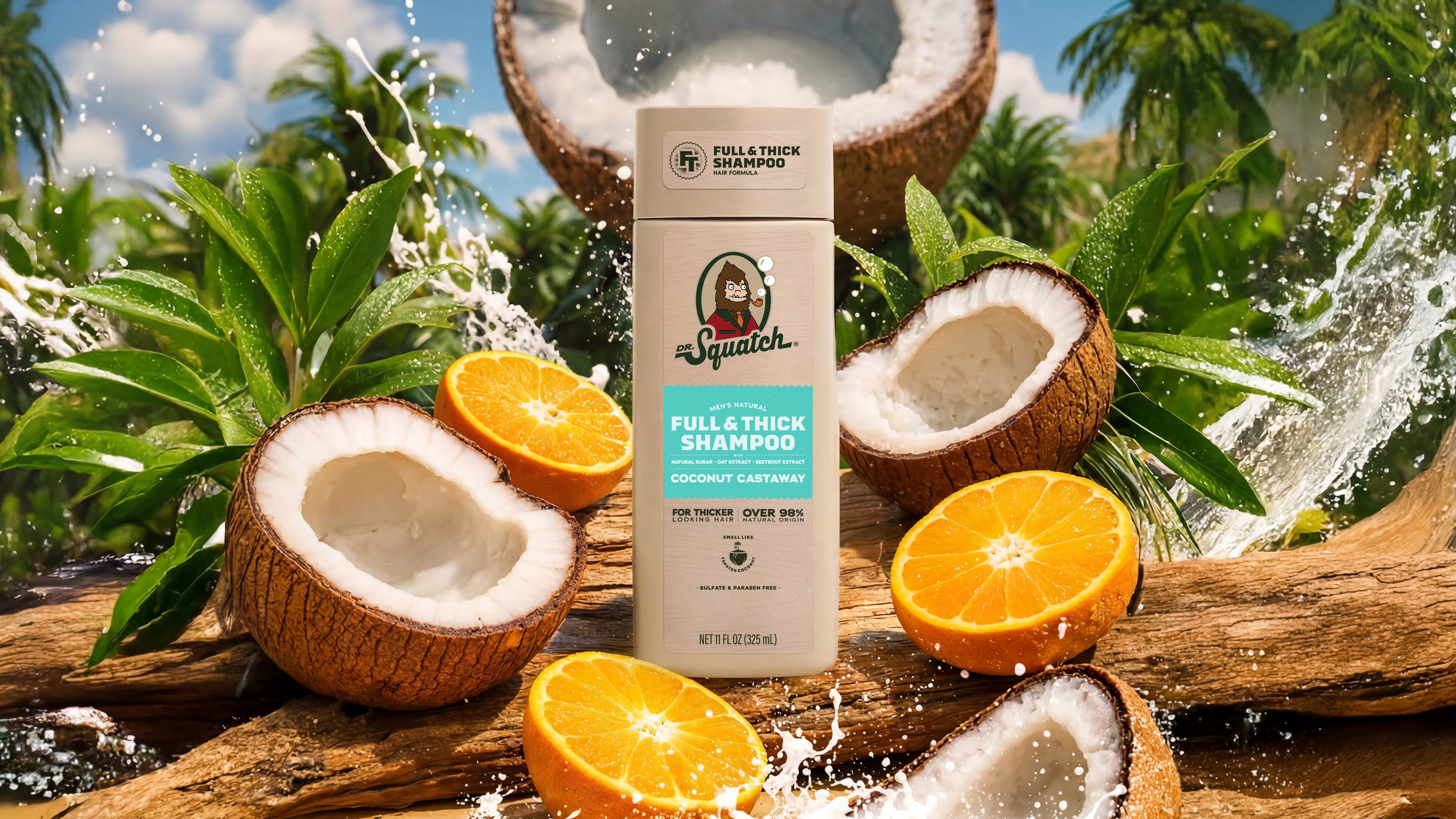Coconut Castaway Full & Thick Shampoo - Shower Gear That Delivers
