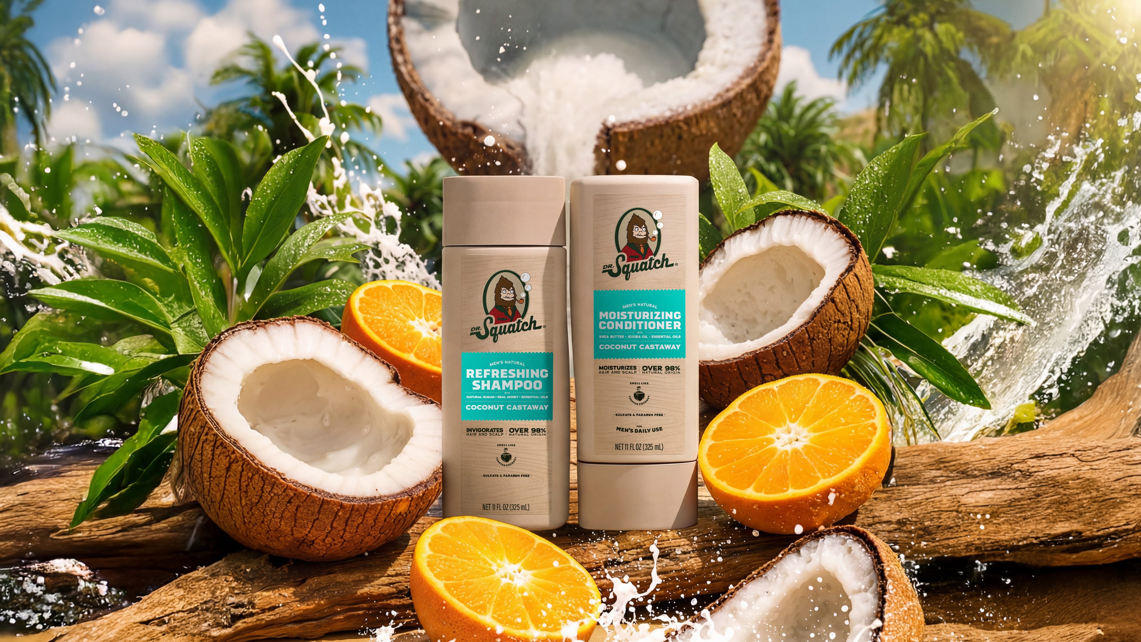 Coconut Castaway Hair Care Kit - Lather Up and Level Up