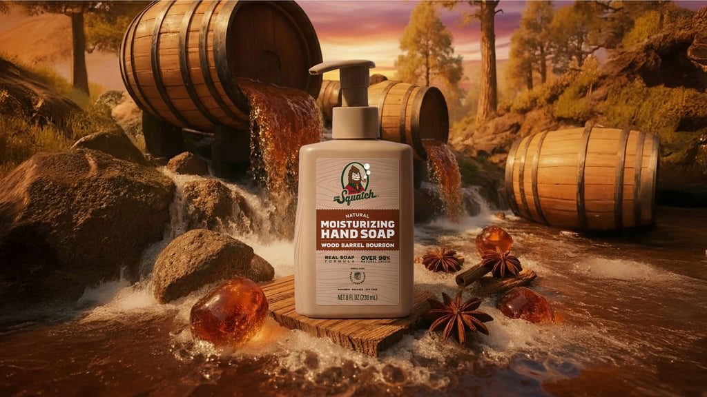 Wood Barrel Bourbon Hand Soap - Stop Using Boring Soap