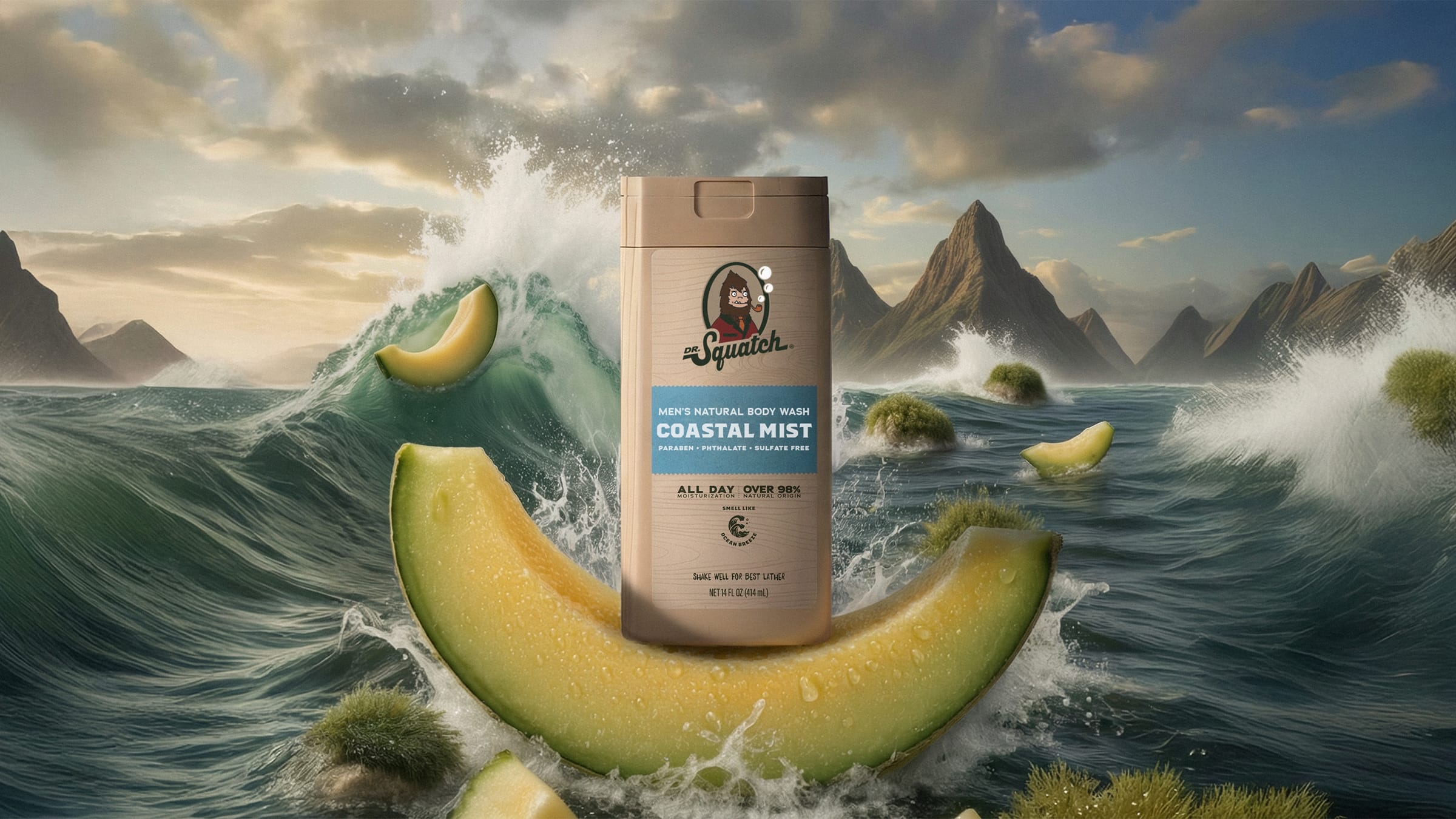 14 oz Coastal Mist Body Wash - Feel Fresh After the Gym