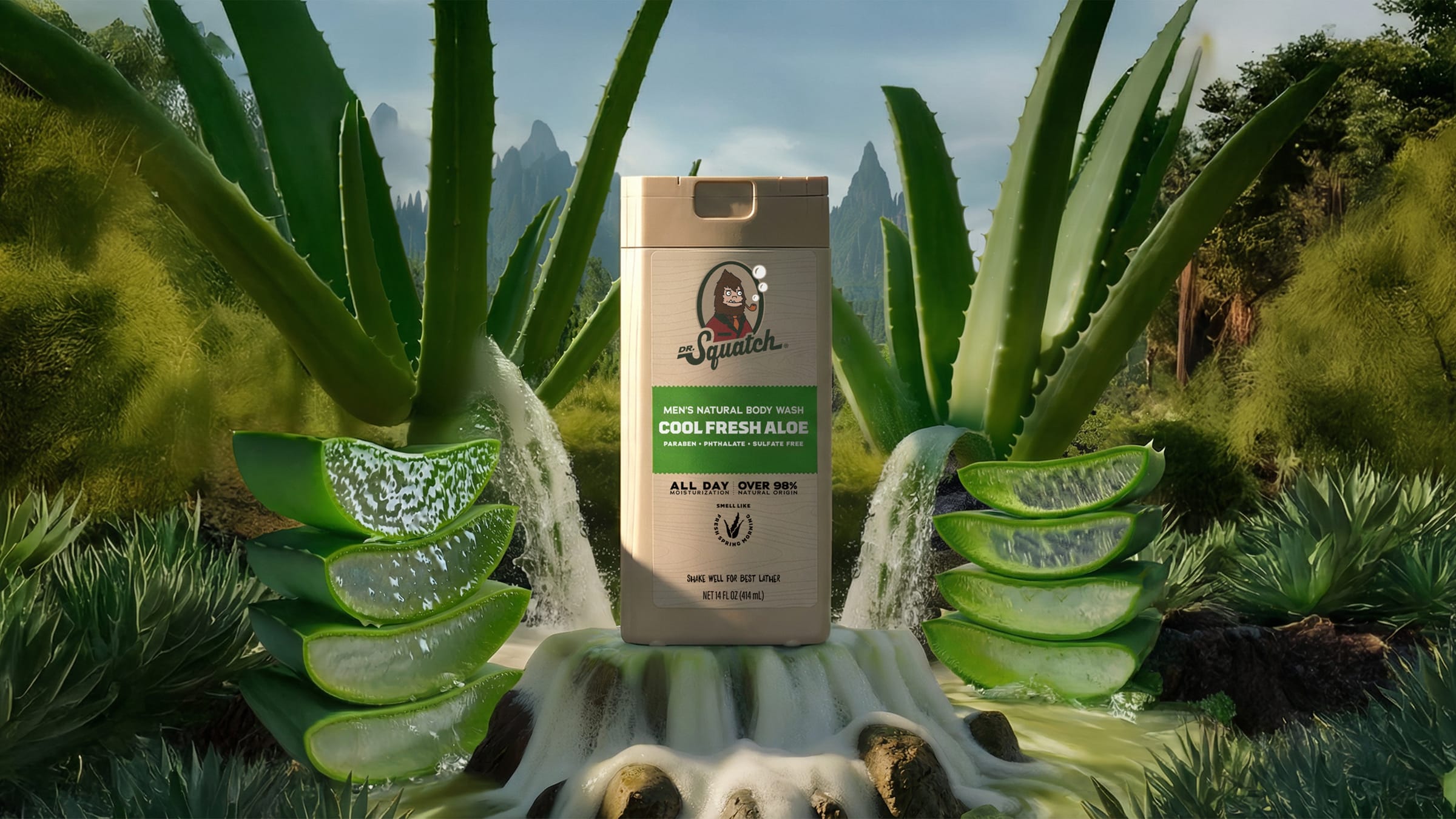 14 oz Cool Fresh Aloe Body Wash - Clean Up Your Routine