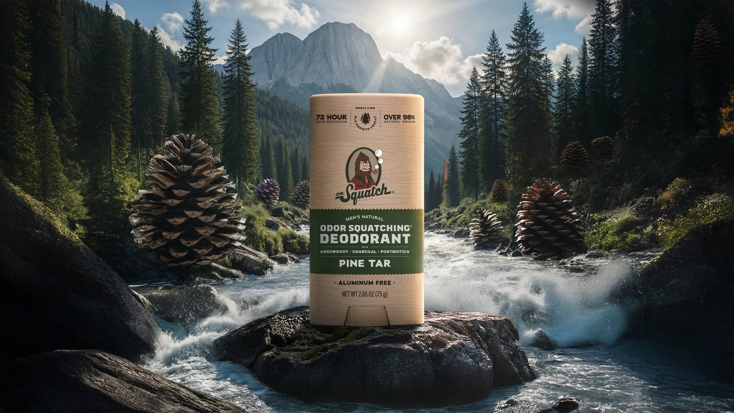 Pine Tar Deodorant - Bold Scents for Clean Skin