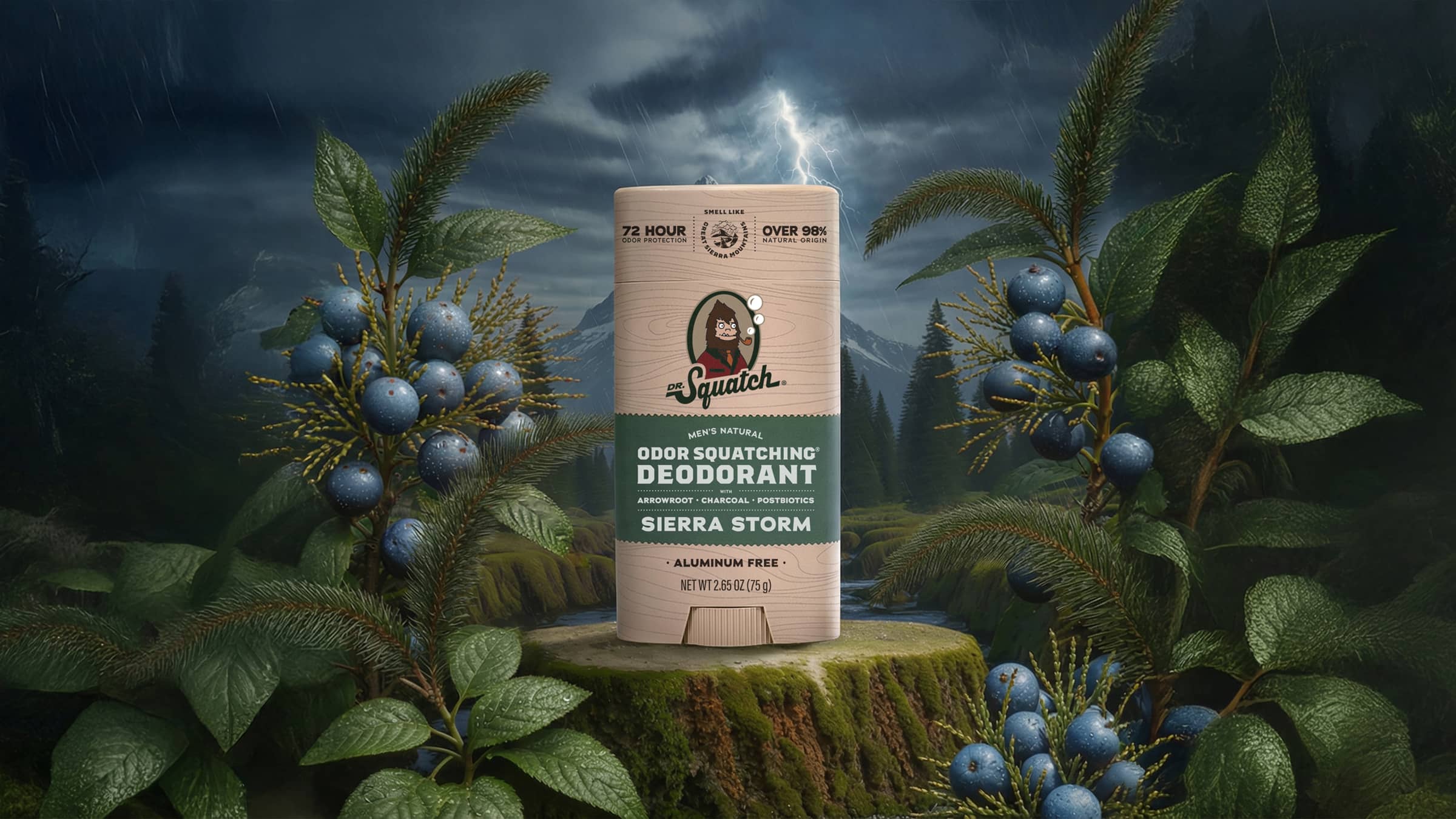 Sierra Storm Deodorant - Built for Sweat and Grime