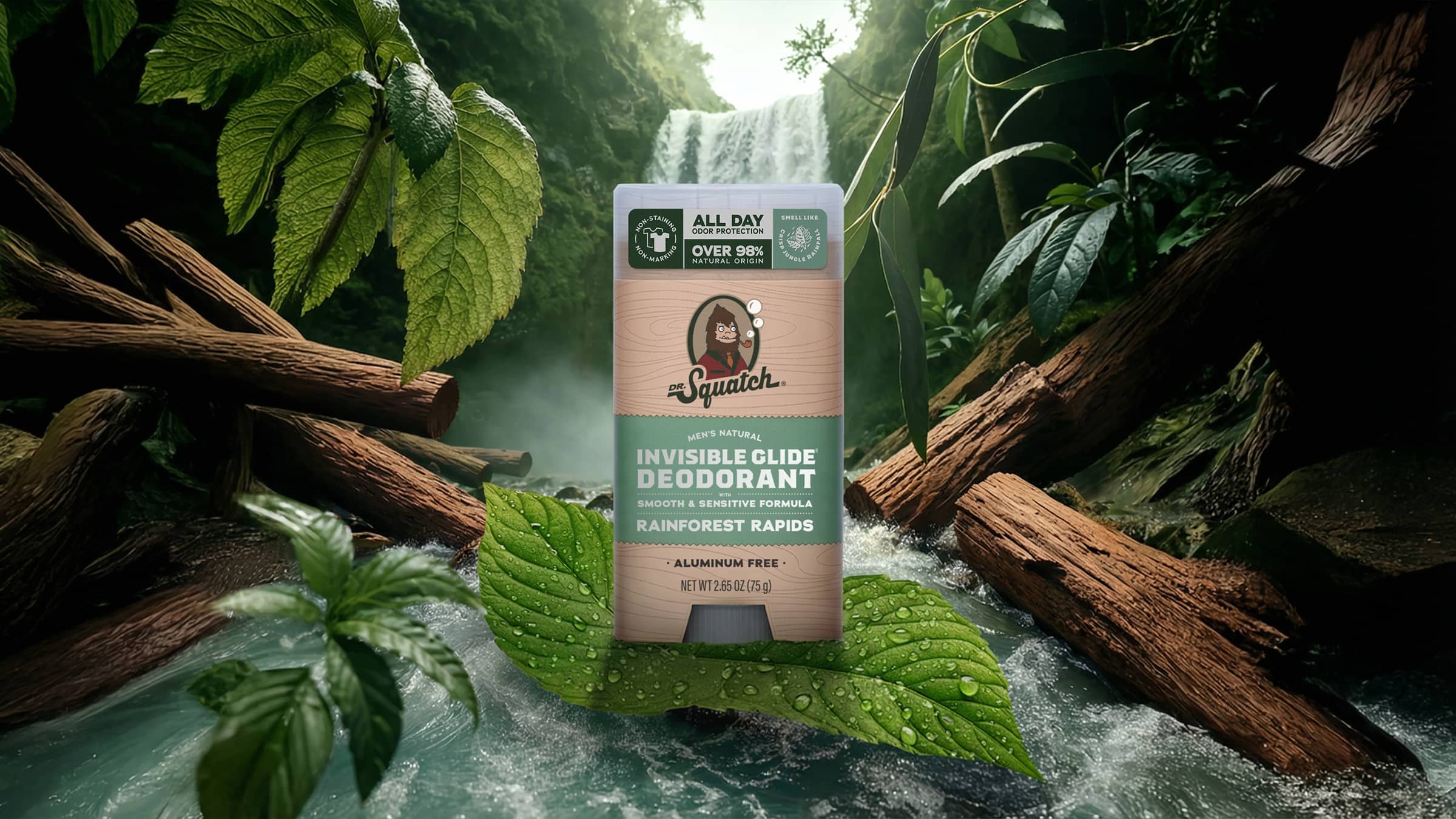 Rainforest Rapids Invisible Glide Deodorant - Start Fresh With a Bold Bar