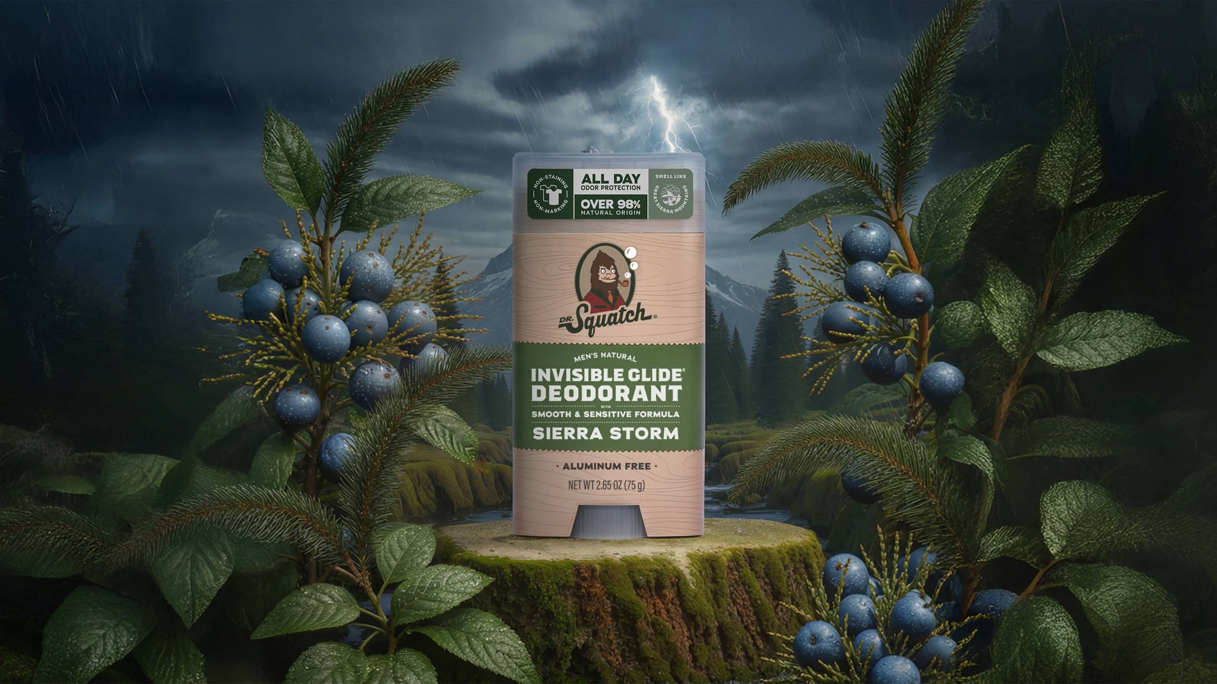 Sierra Storm Invisible Glide Deodorant - Make Your Shower Count