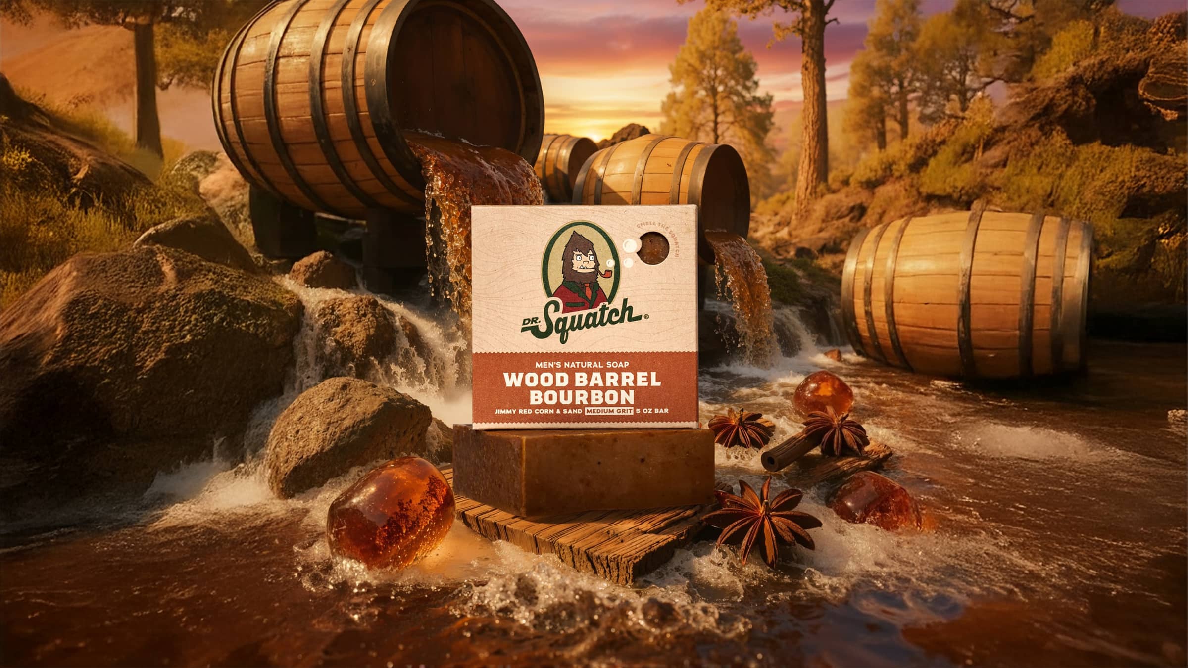 Wood Barrel Bourbon - Bring Fresh to Your Bathroom