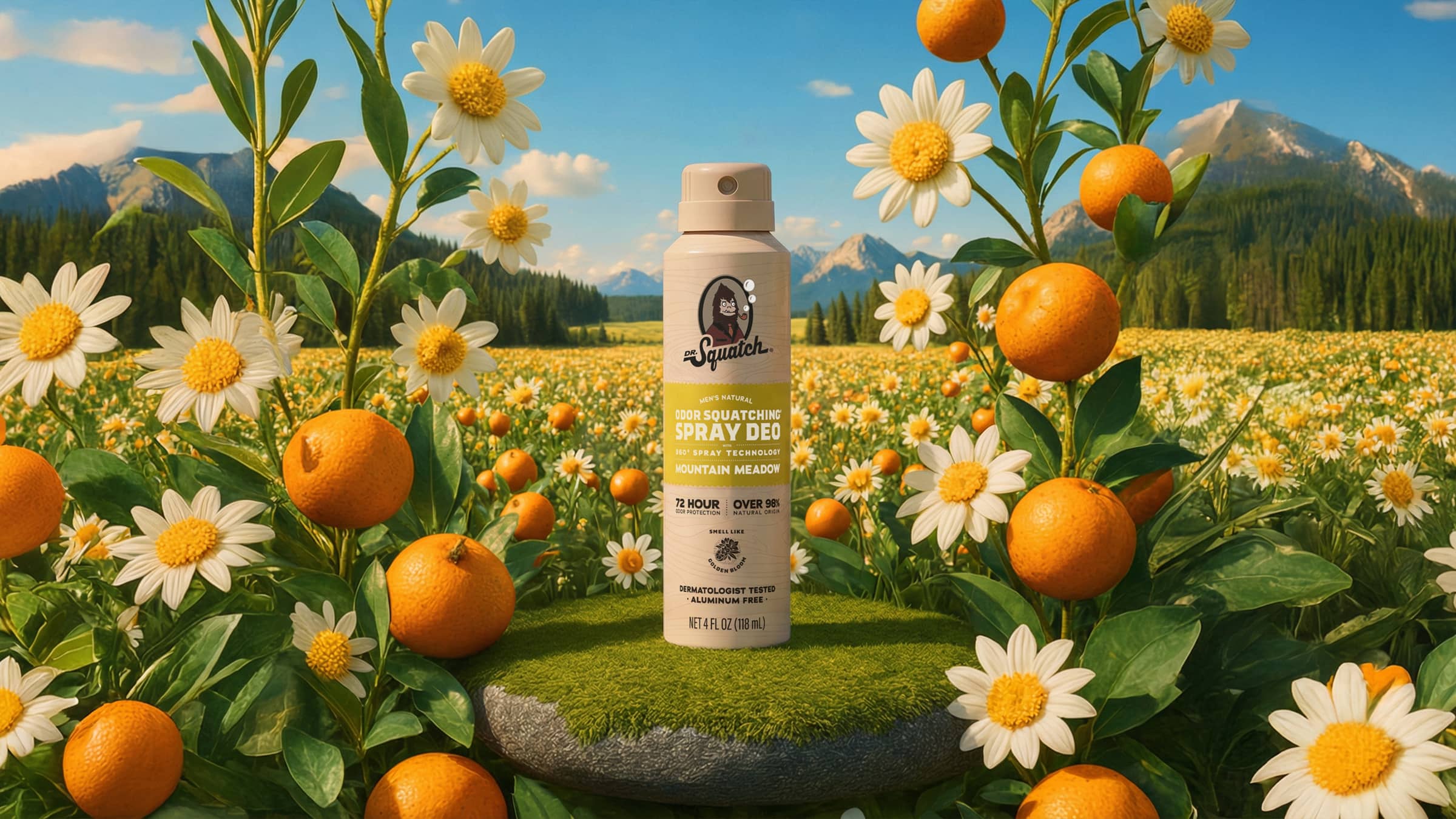 Mountain Meadow Spray Deodorant - Made for Daily Clean