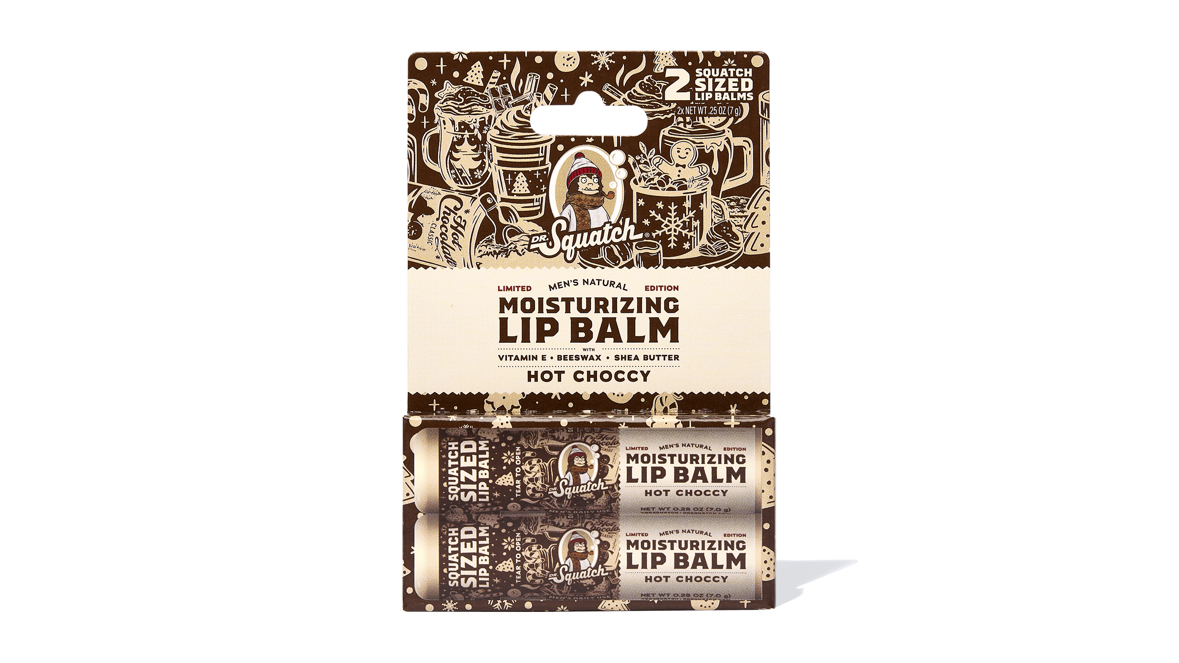 Hot Choccy Lip Balm 2-Pack - Make Your Shower Work Harder