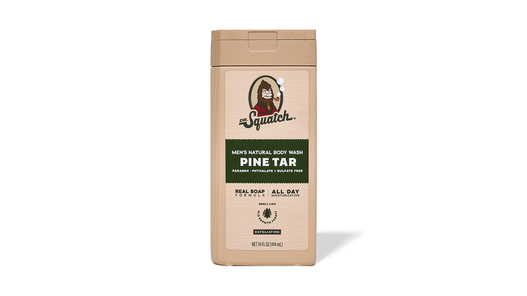 14 oz Pine Tar Exfoliating Body Wash - Step Out Feeling New