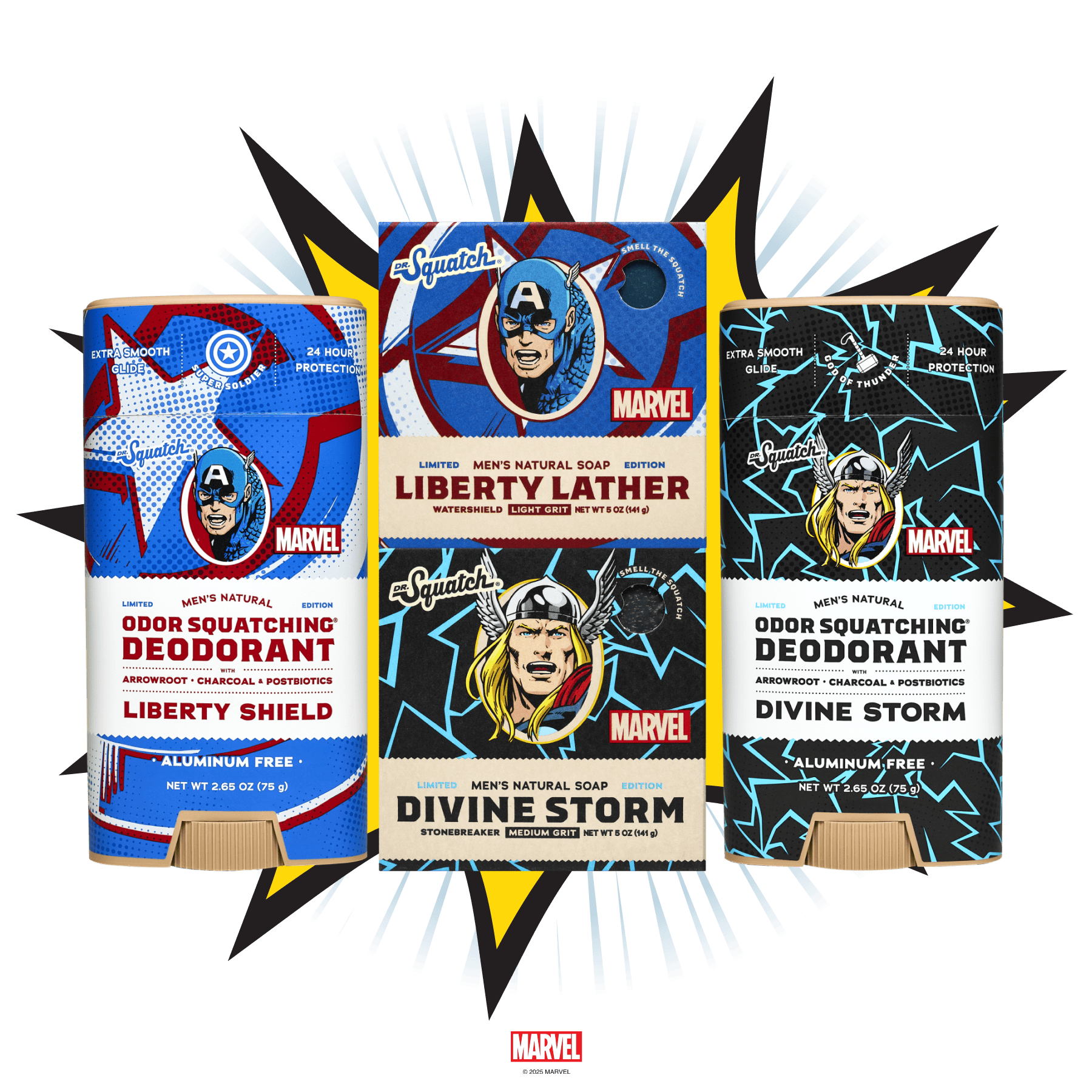 Avengers Soap & Deodorant Set - Upgrade the Way You Wash