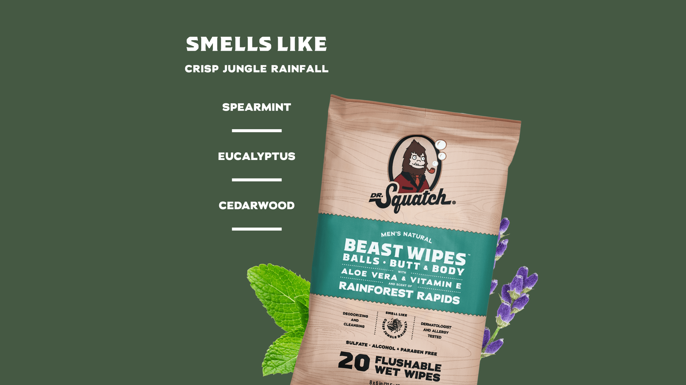 Rainforest Rapids Wipes - Smell Great After Every Wash