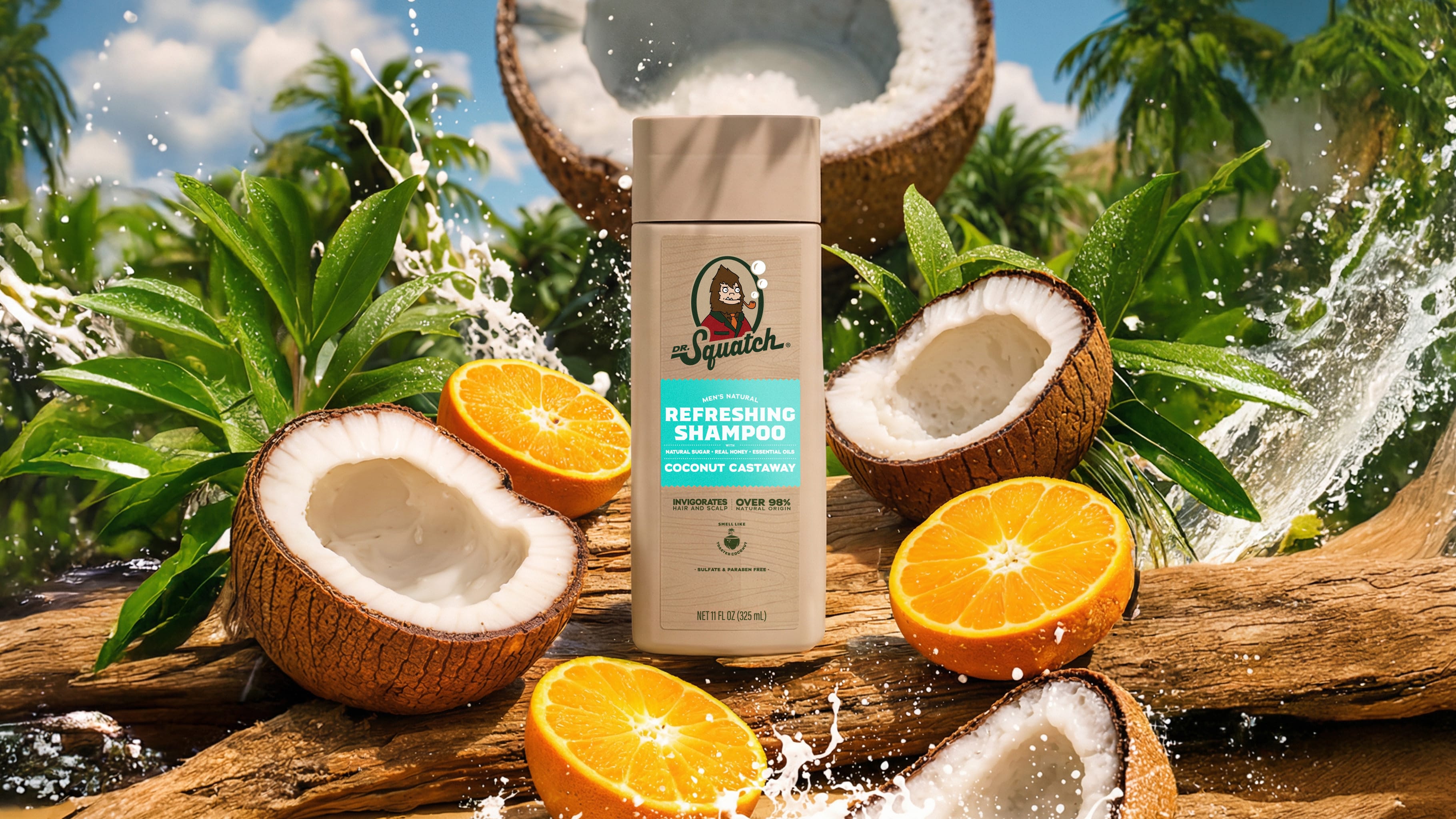 Coconut Castaway Shampoo - Clean Scents for Men